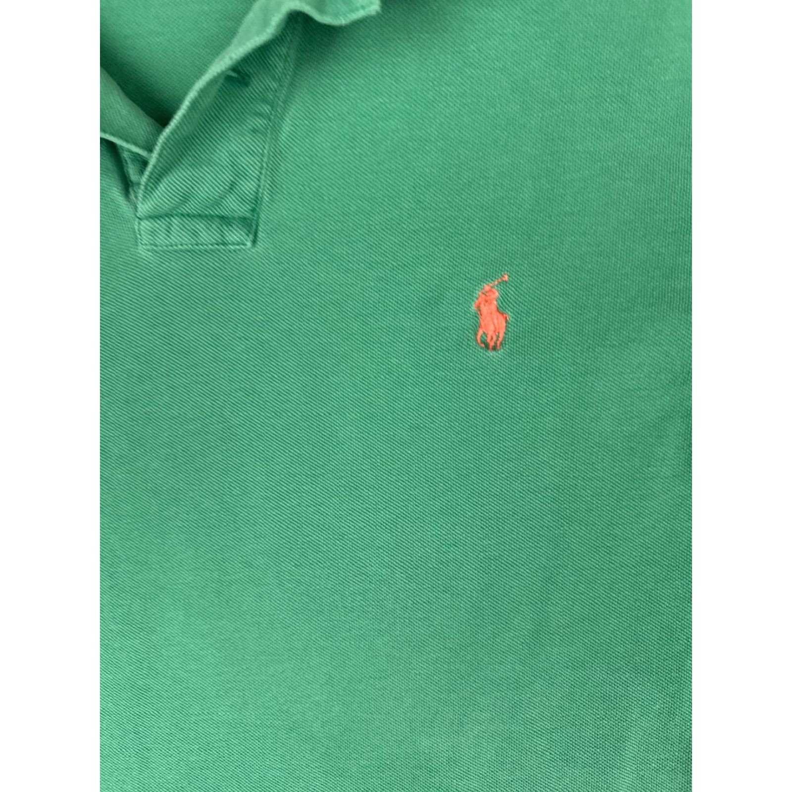 Ralph Lauren VINTAGE Ralph Lauren Polo Shirt Men Green 100% Cotton Large Regular Fit Polo Shirt Short Sleeve Classic Logo, Embroidered, Button Collar Mens Size US L / EU 52-54 / 3 - 6 Thumbnail