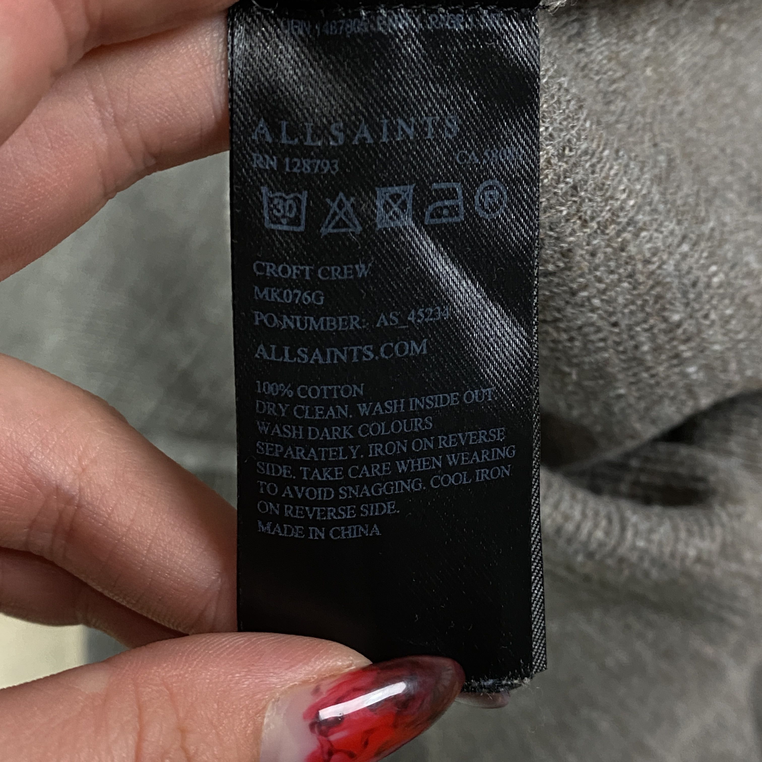 Allsaints Mens Sweater Jumper Long Sleeve Allsaints Size S Size US S / EU 44-46 / 1 - 5 Thumbnail