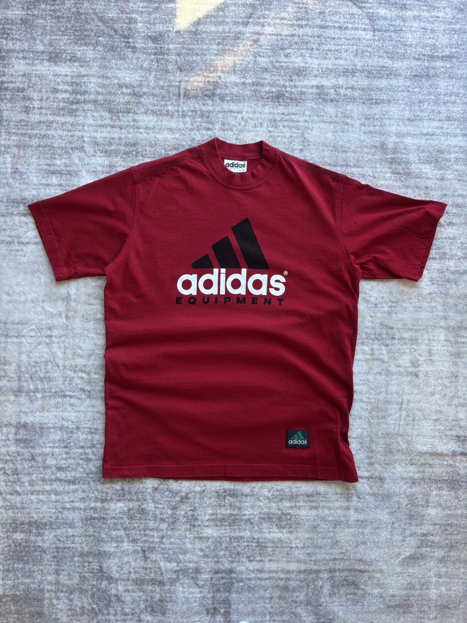 Adidas Vintage Adidas Equipment big logo red shirt mens Size US L / EU 52-54 / 3 - 1 Thumbnail
