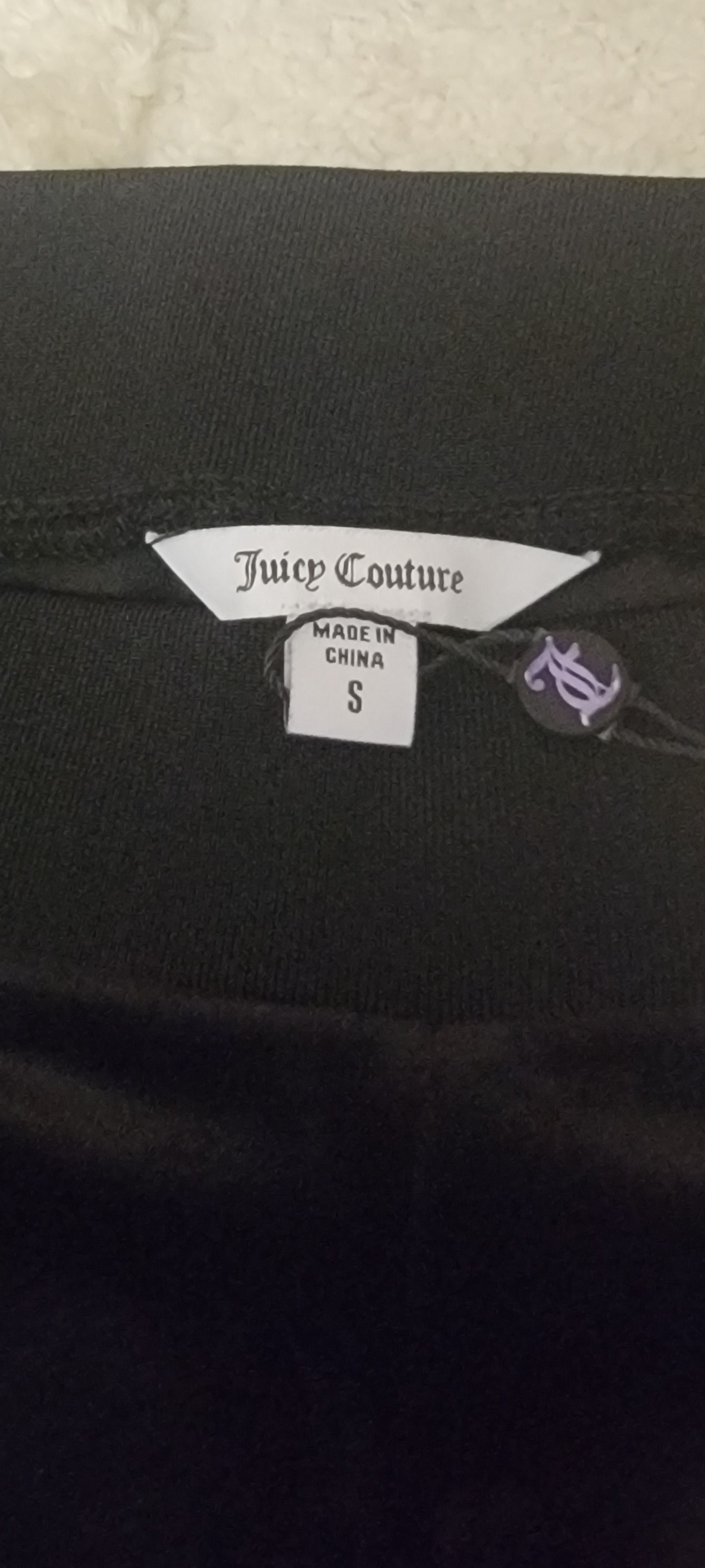Juicy Couture OG Big Bling Velour Track Pants Size 26" / US 2 / IT 38 - 2 Thumbnail
