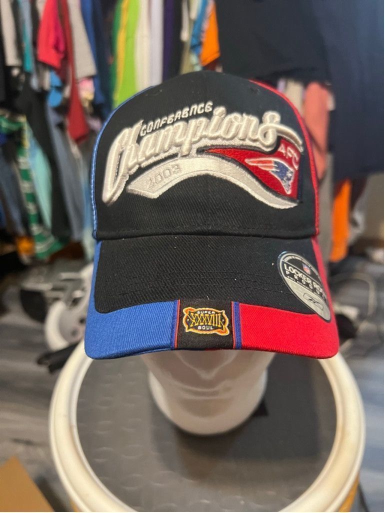 Reebok Unisex Reebok NFL 2003 AFC Champions Cap Black/Red One Size Size ONE SIZE - 1 Thumbnail