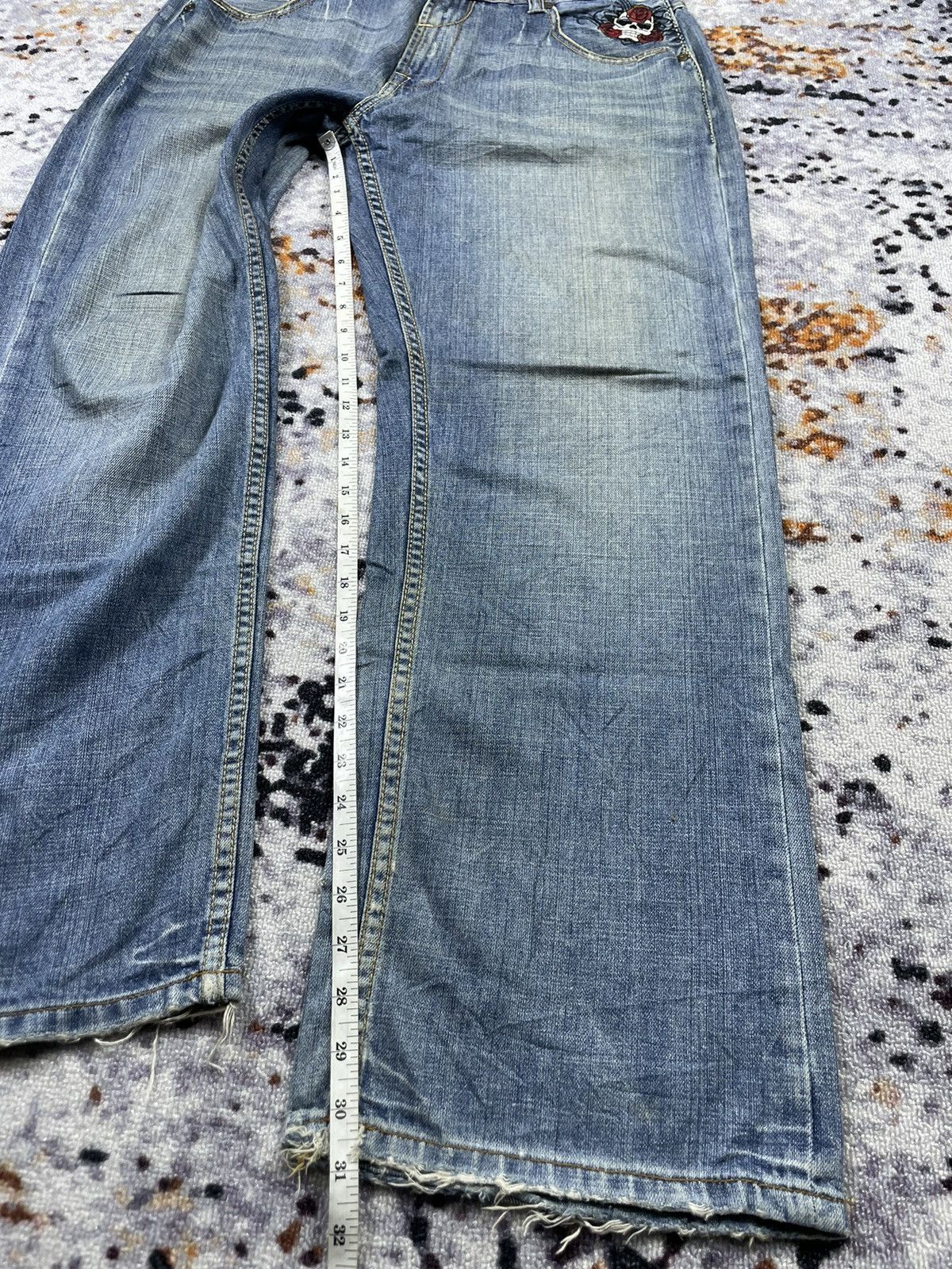 Ecko Unltd. × Japanese Brand × Marc Ecko Marc Ecko distressed Denim Jeans vintage Size US 36 / EU 52 - 18 Thumbnail