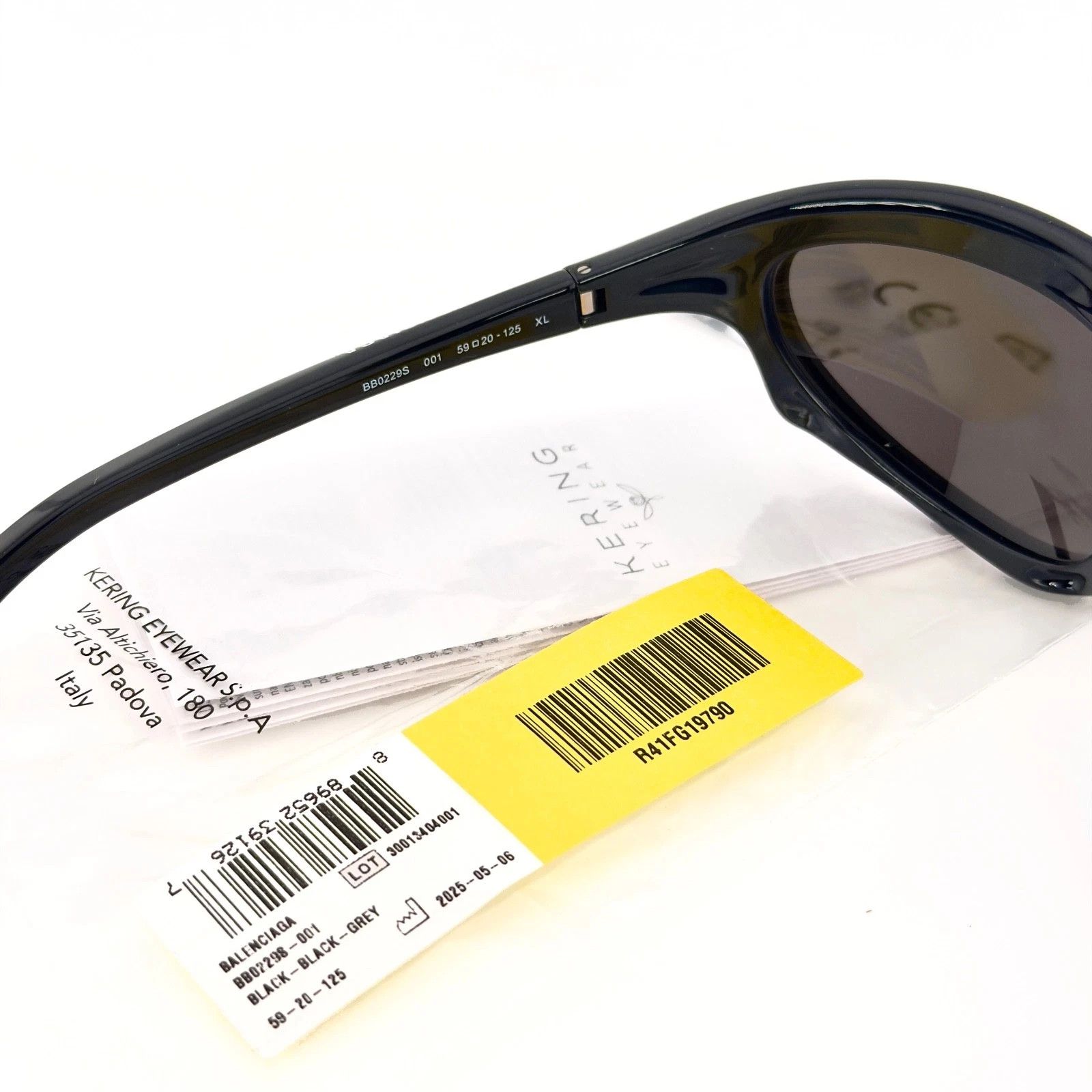 Balenciaga BALENCIAGA BAT 0229 Black 001 Fashion Angular Wrap BB0229S Size ONE SIZE - 6 Thumbnail