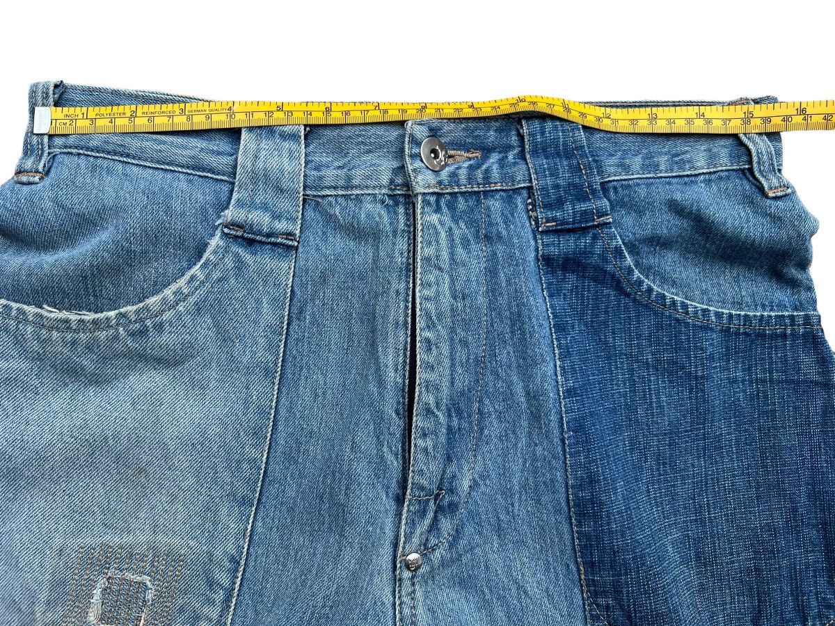 Japanese Brand Japanese Brand Patchwork Baggy Wide Pants 31x32 Size US 31 - 12 Thumbnail