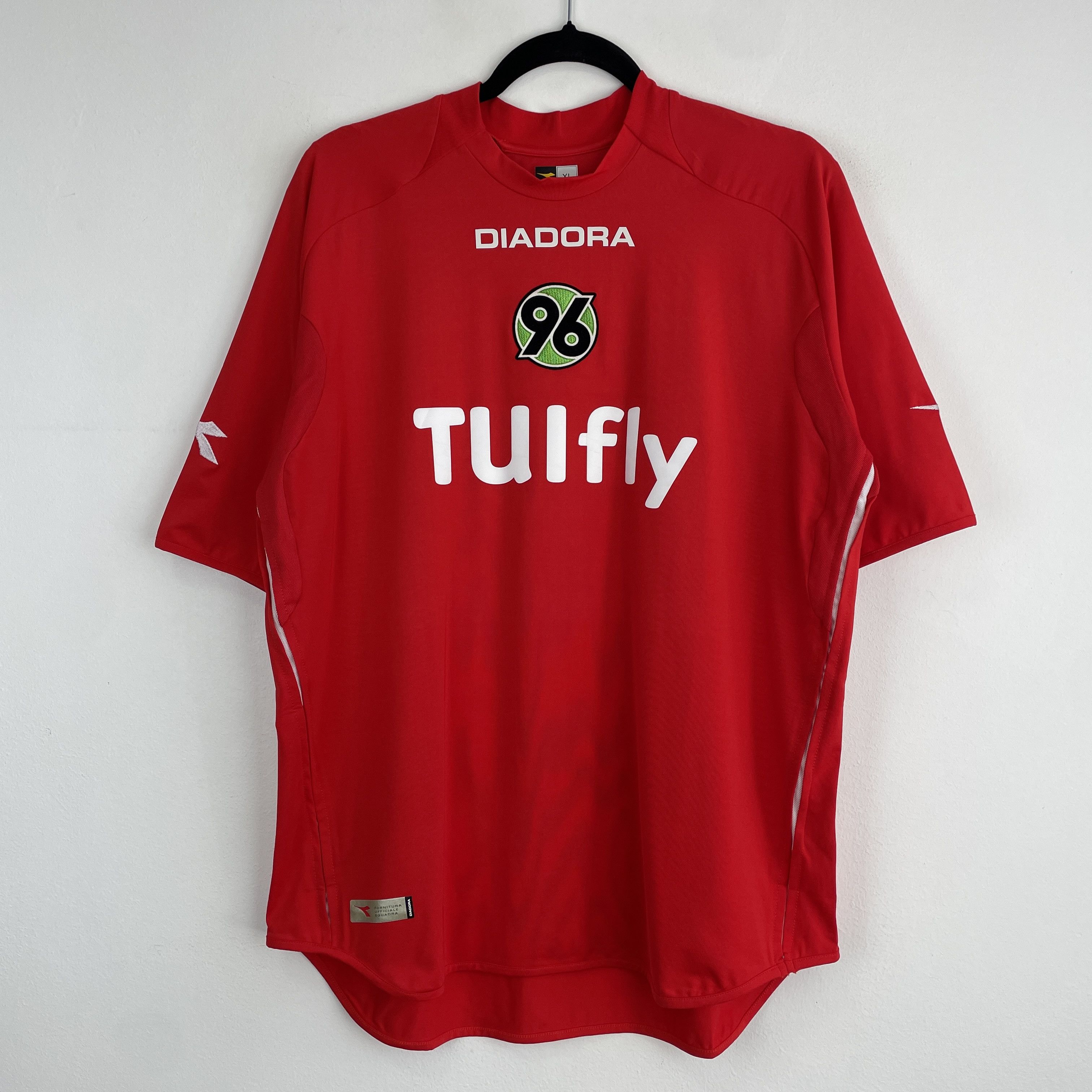 Diadora Vintage Hannover 96 Home Jersey Shirt 2006/2007 Slim Fit Size US XL / EU 56 / 4 - 1 Thumbnail