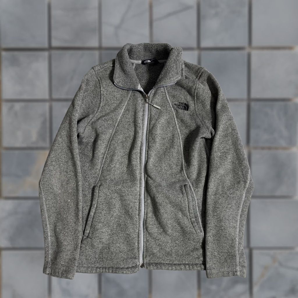 The North Face The North Face Jacket Womens Large Gray Fleece Full Zip Pockets Outdoor Casual Size L / US 10 / IT 46 - 1 Thumbnail