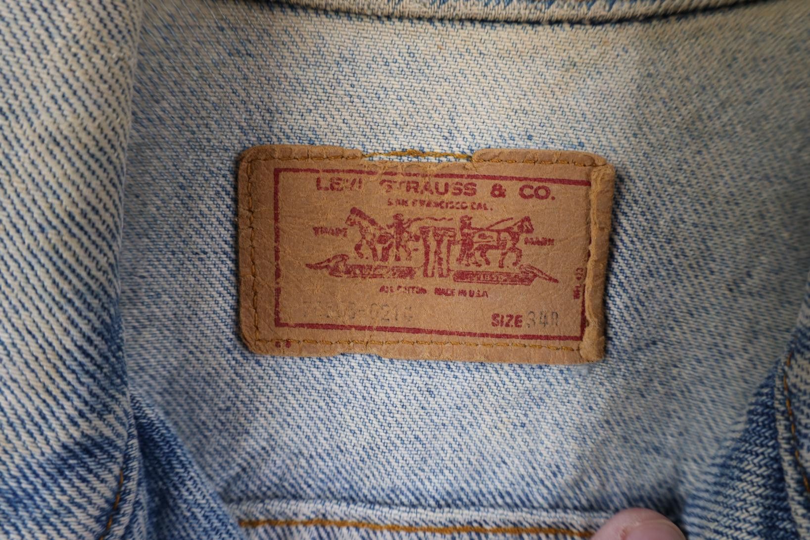 Levi's Vintage 80s Levis Denim Jean Trucker Jacket Blue USA Size US L / EU 52-54 / 3 - 10 Thumbnail