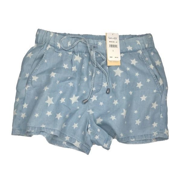 Splendid Splendid Star Print Chambray Shorts Size 27" / US 4 / IT 40 - 3 Thumbnail