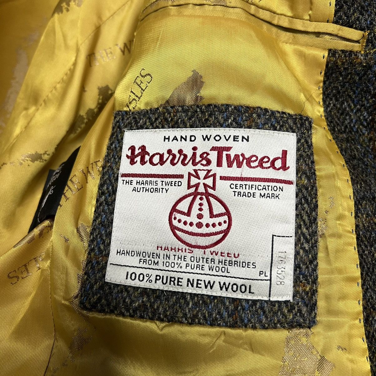 Harris Tweed Harris Tweed Wool Slim Fit Blazer Jacket men’s Size 50L - 13 Thumbnail