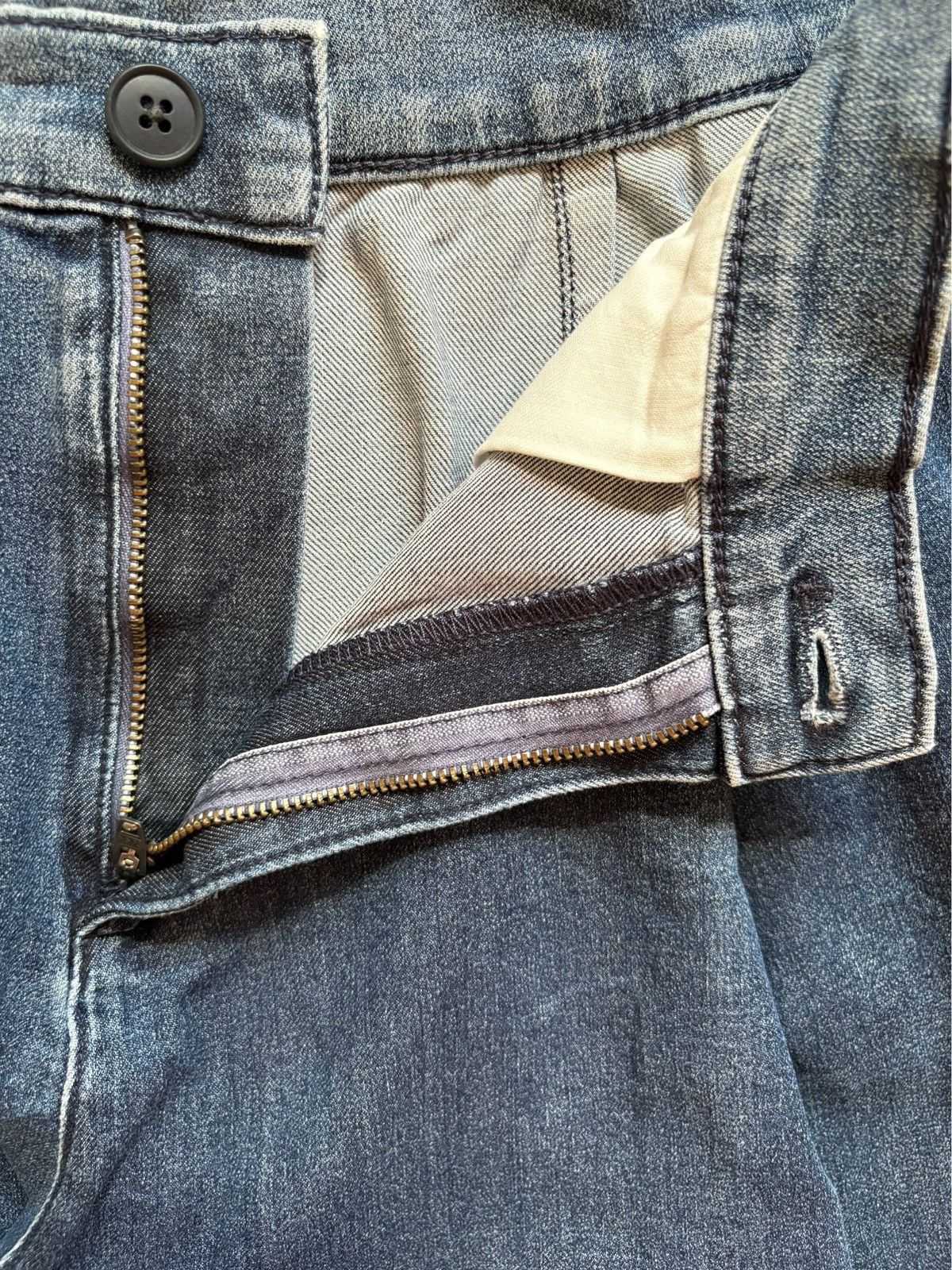 Japanese Brand Vintage Japanese Brand Mud Wash Baggy Jean Shorts Jorts Size US 29 - 9 Thumbnail