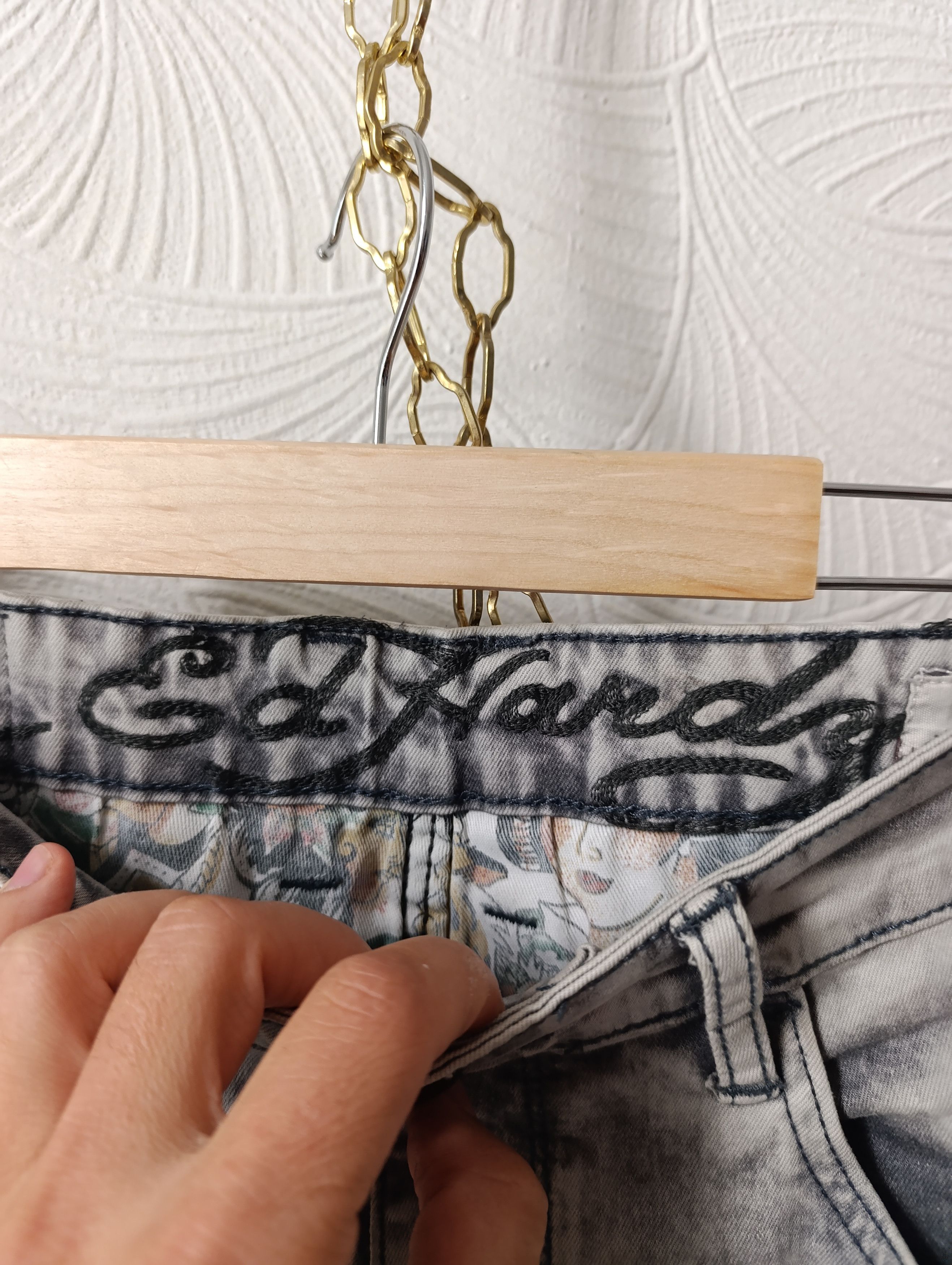 Ed Hardy ED HARDY STRETCH SKULLER SKINNY COTTON DENIM JEANS PANTS Size US 34 / EU 50 - 14 Thumbnail