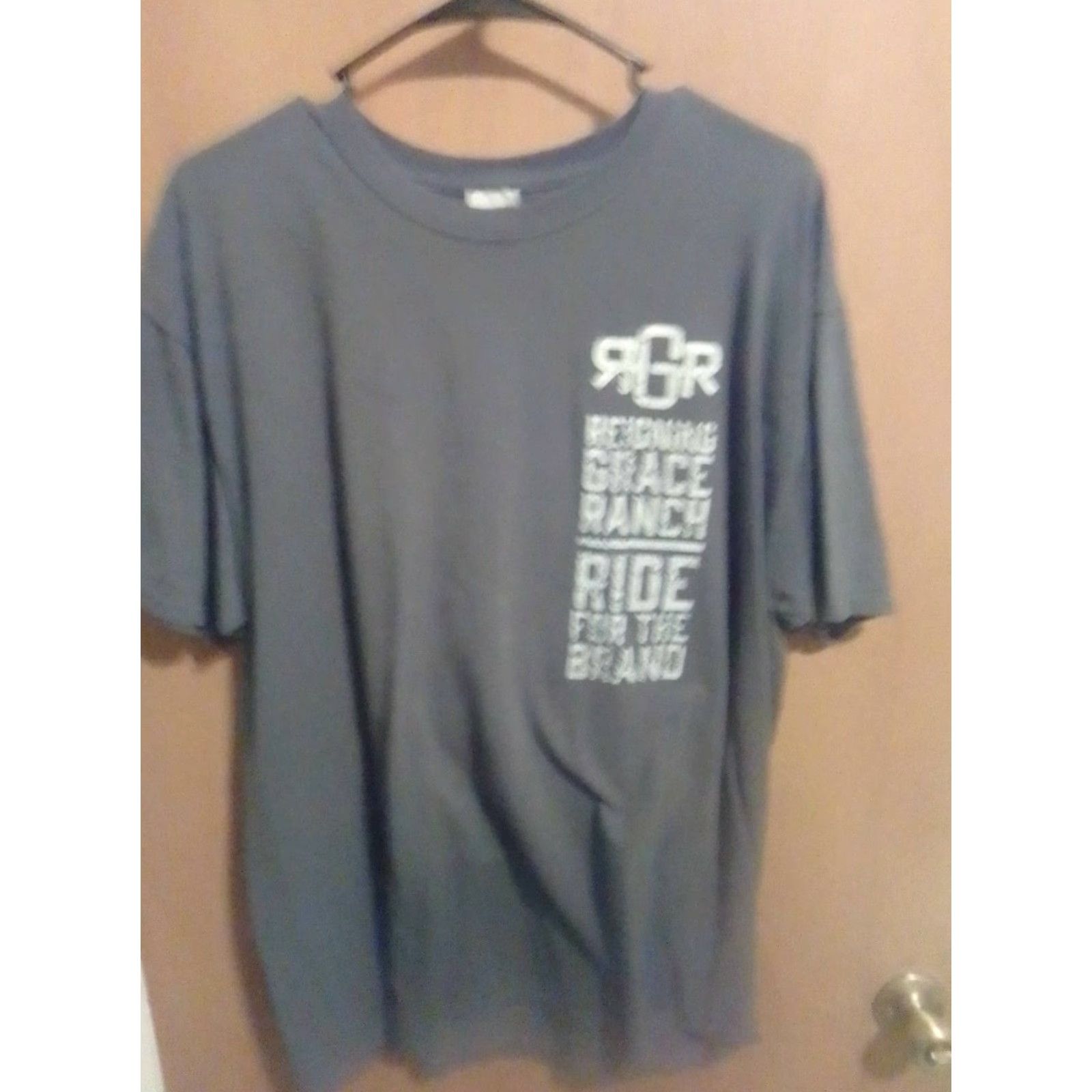 Jerzees GRACE RANCH GREEN RIDE FOR THE BRAND T-SHIRT SS 50/50 jerzees dri power activeXL Mens T-Shirt XL Green Size US XL / EU 56 / 4 - 6 Thumbnail