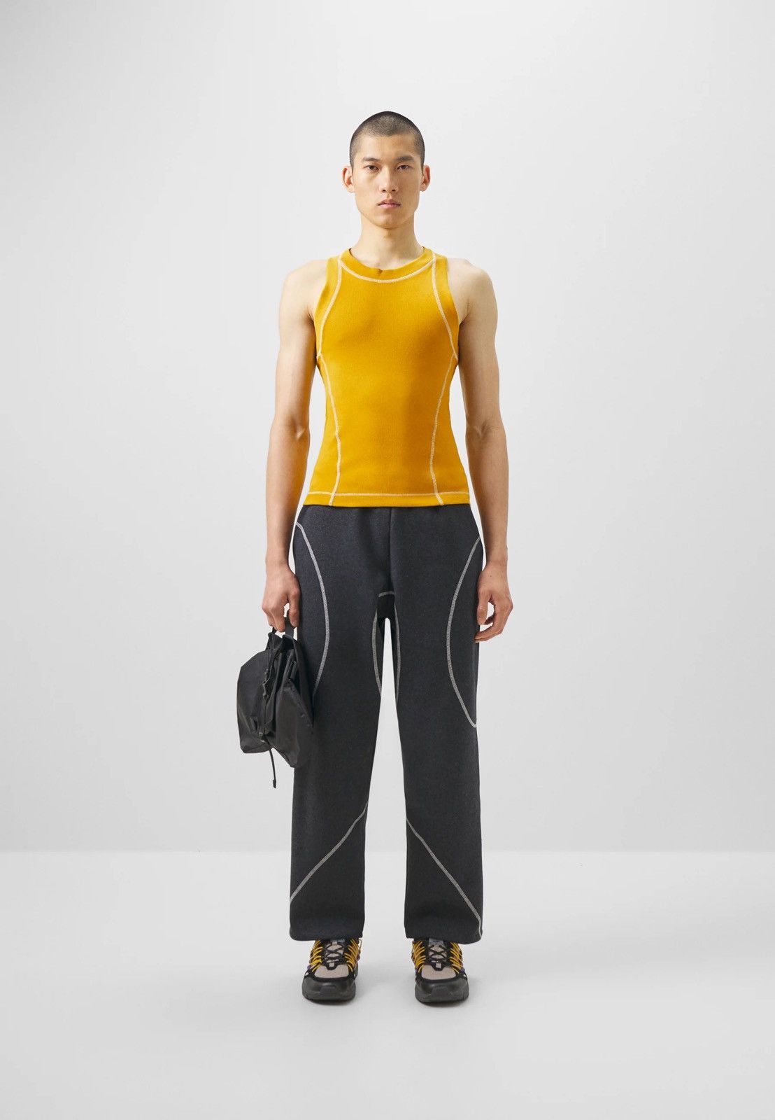 Saul Nash !DS! SS23 Saul Nash Yellow Overlock Stitch Tank Top Size US M / EU 48-50 / 2 - 2 Thumbnail