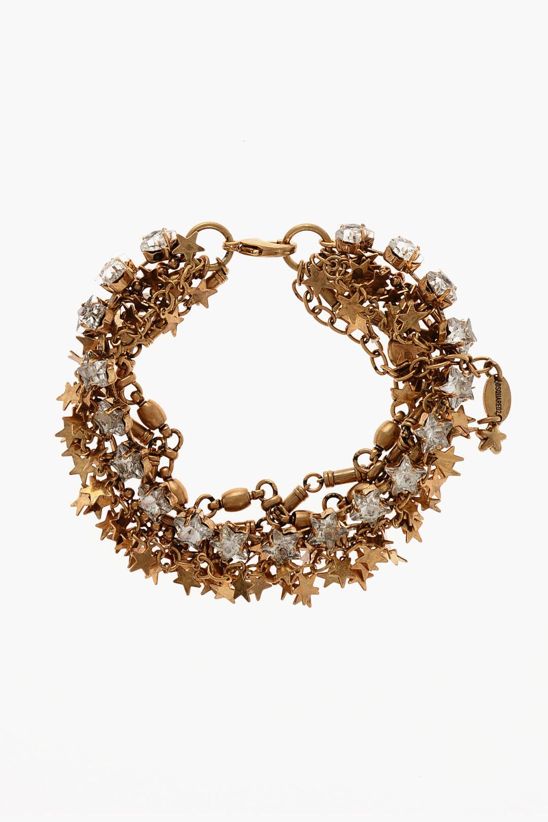 Dsquared2 Gold-Effect Bracelet with Jewels Size ONE SIZE - 1 Thumbnail