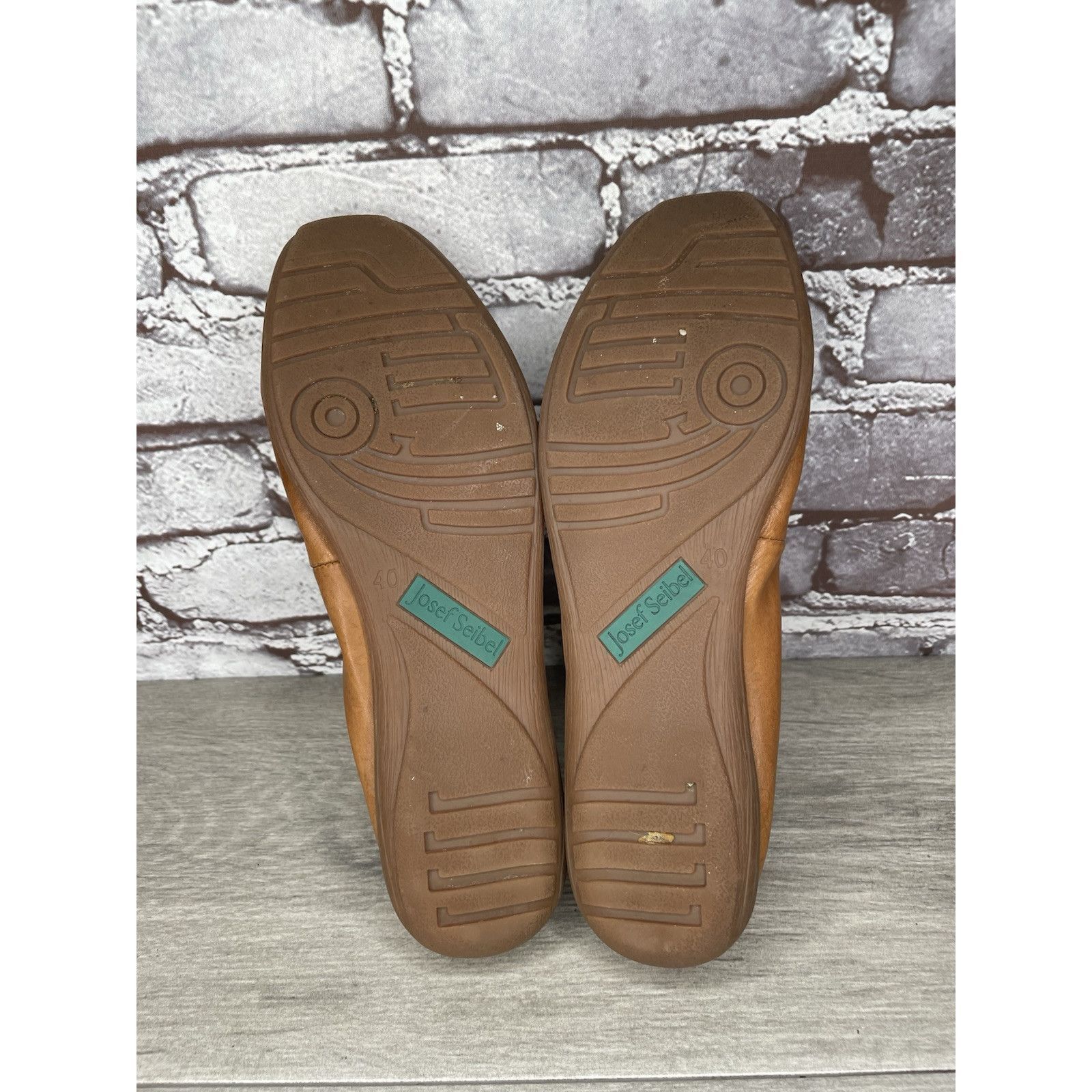 JOSEF SEIBAL Josef Seibel Fenja Brown Leather Ballerina Ballet Flats Wome Size US 9.5 / IT 39.5 - 18 Thumbnail