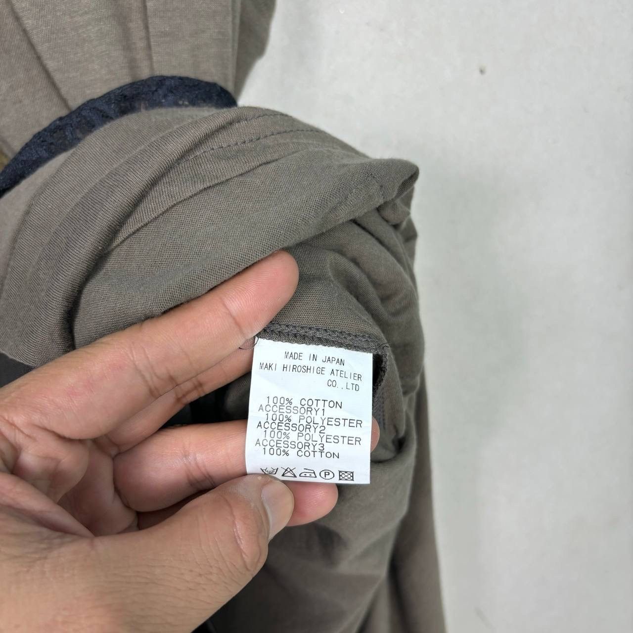 gomme Gomme Japan Asymmetrical Layered Dress Khaki Olive Green Size M / US 6-8 / IT 42-44 - 7 Thumbnail