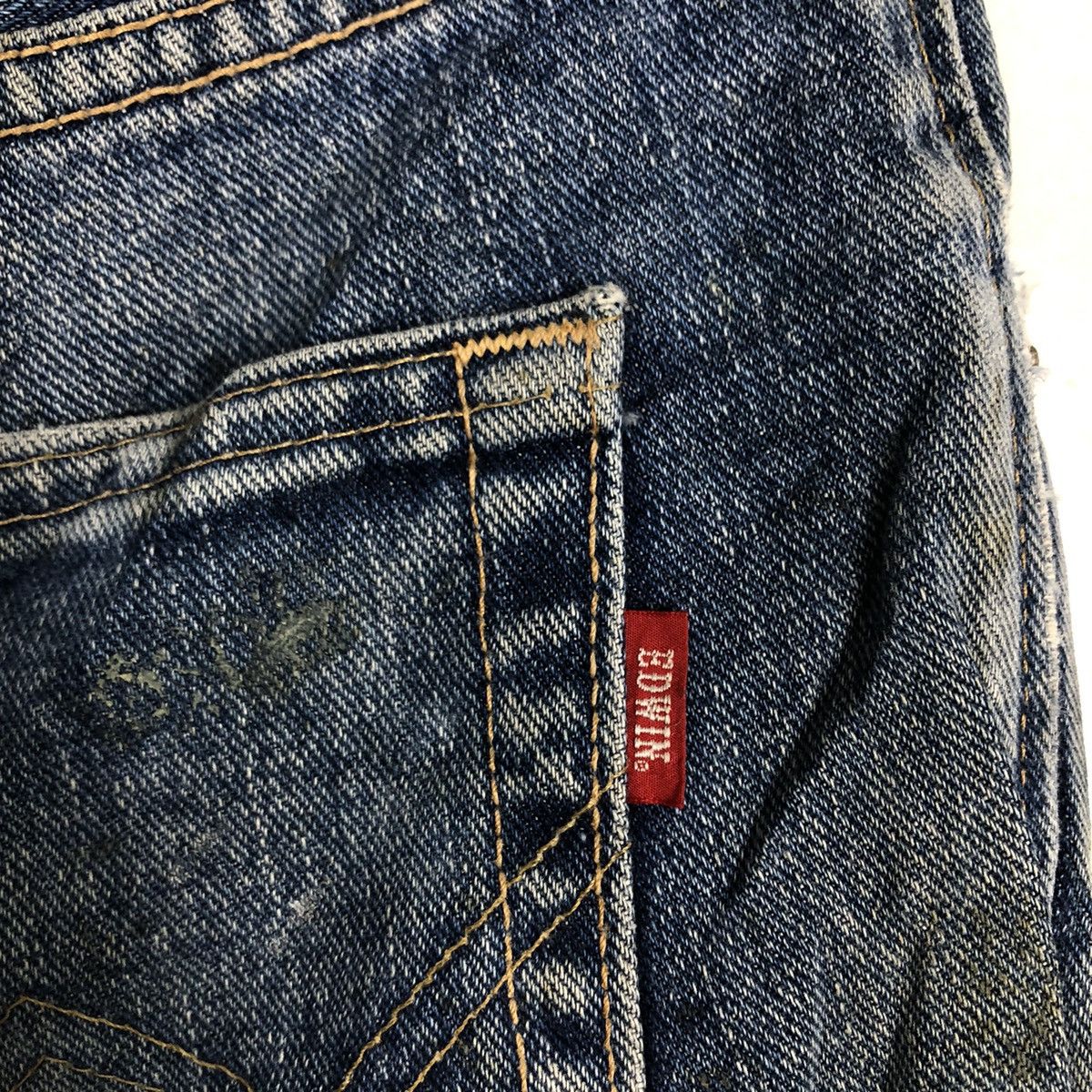 Edwin 🔥90’s EDWIN NO.43 DISTRESSED DENIM JEANS PUNK STYLE Size US 28 / EU 44 - 13 Thumbnail