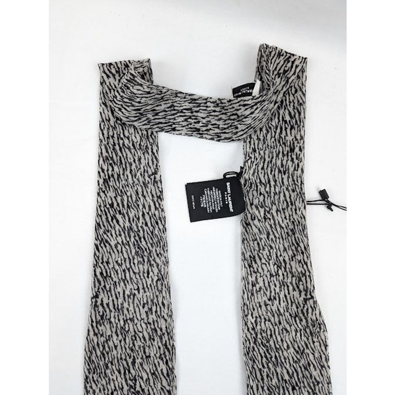 Saint Laurent Paris o1rshd1 Size: OS / Zebra Print Wool Etamine Size ONE SIZE - 9 Thumbnail