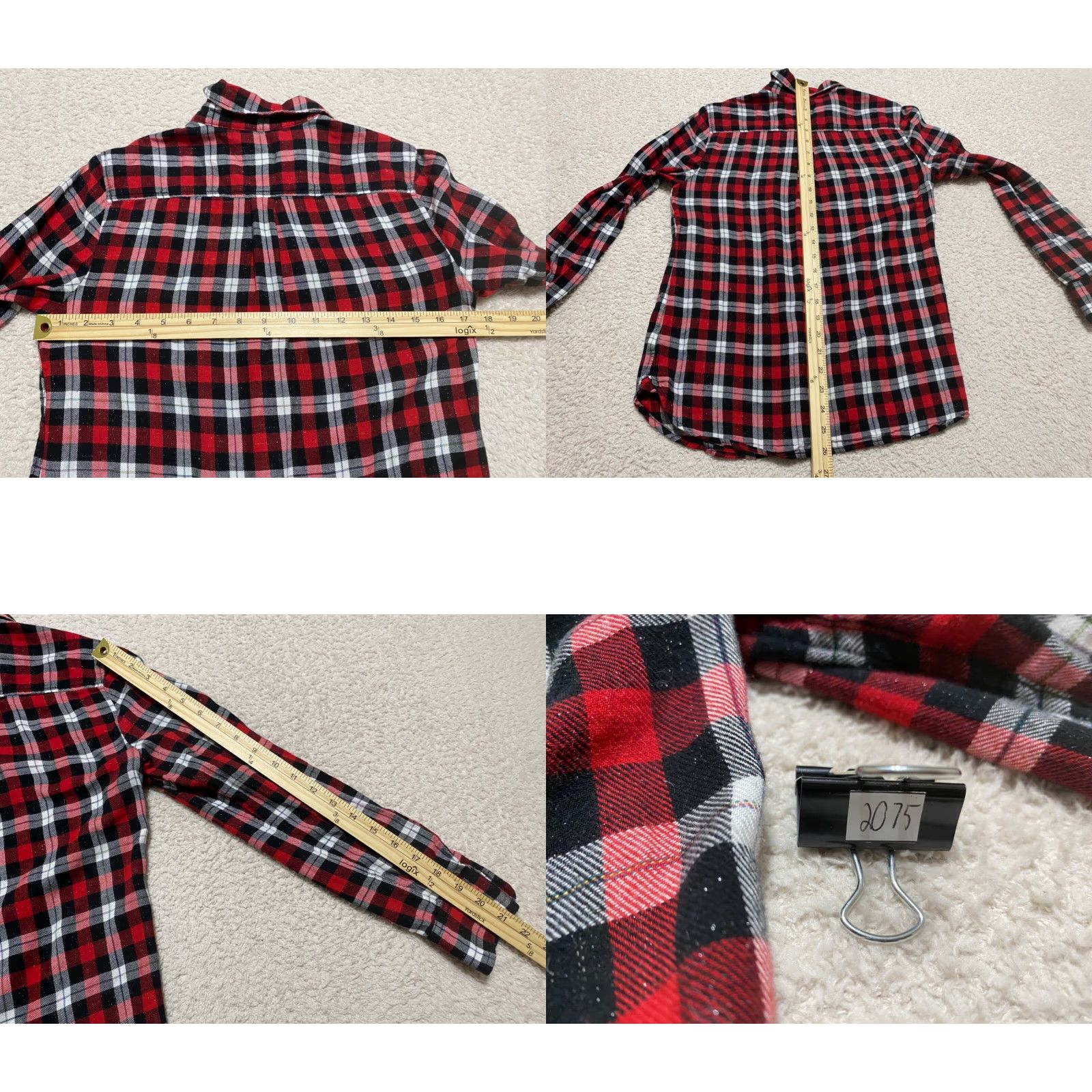 Talbots Talbots Shirt Womens XS Multicolor Plaid Long Sleeve Button-Down Cotton Rayon Blouse Casual Size XS / US 0-2 / IT 36-38 - 8 Thumbnail