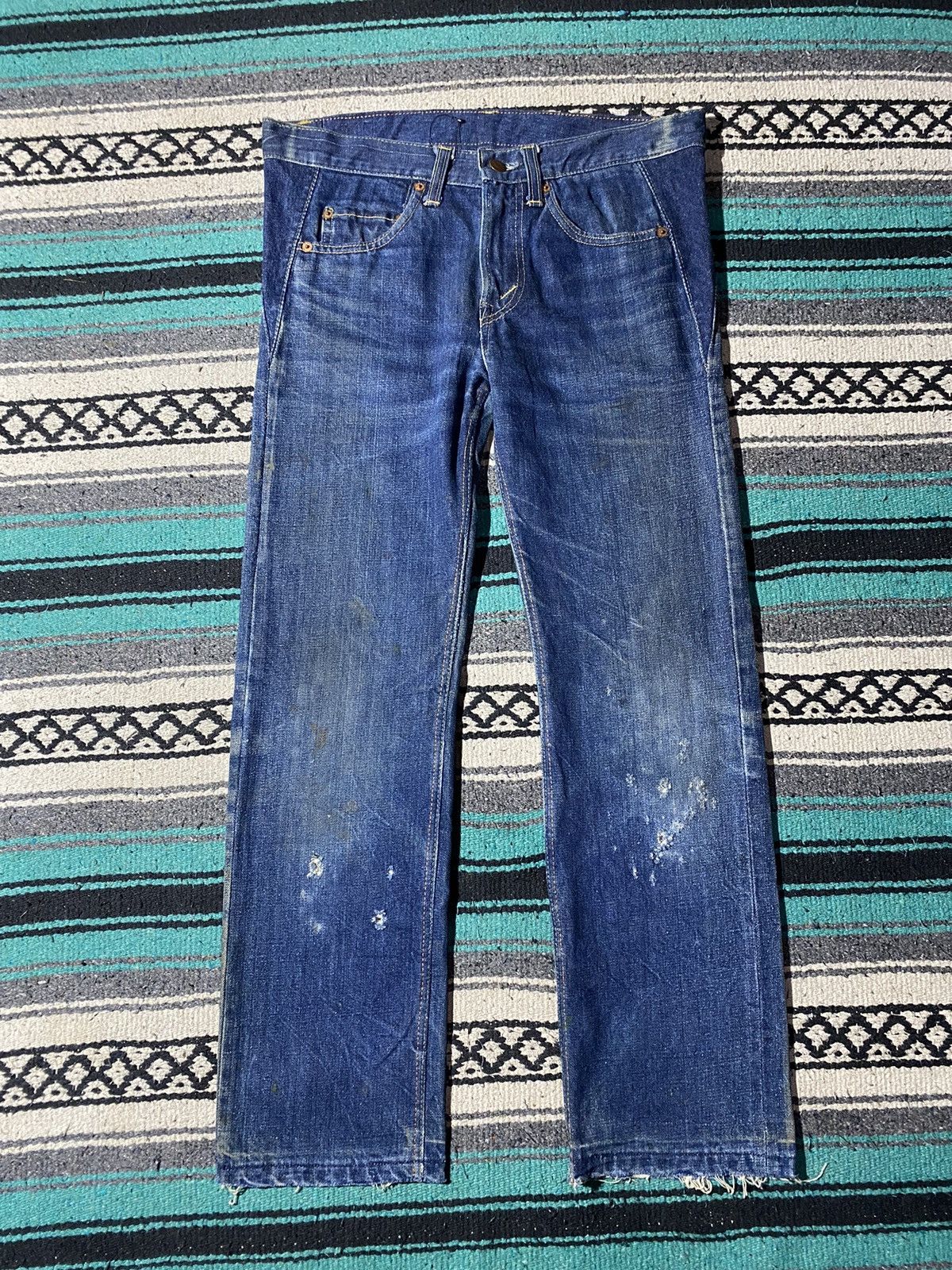 Levi's × Vintage 70s Rare Levi’s 805 Distressed Vintage Jeans Size US 33 - 1 Thumbnail
