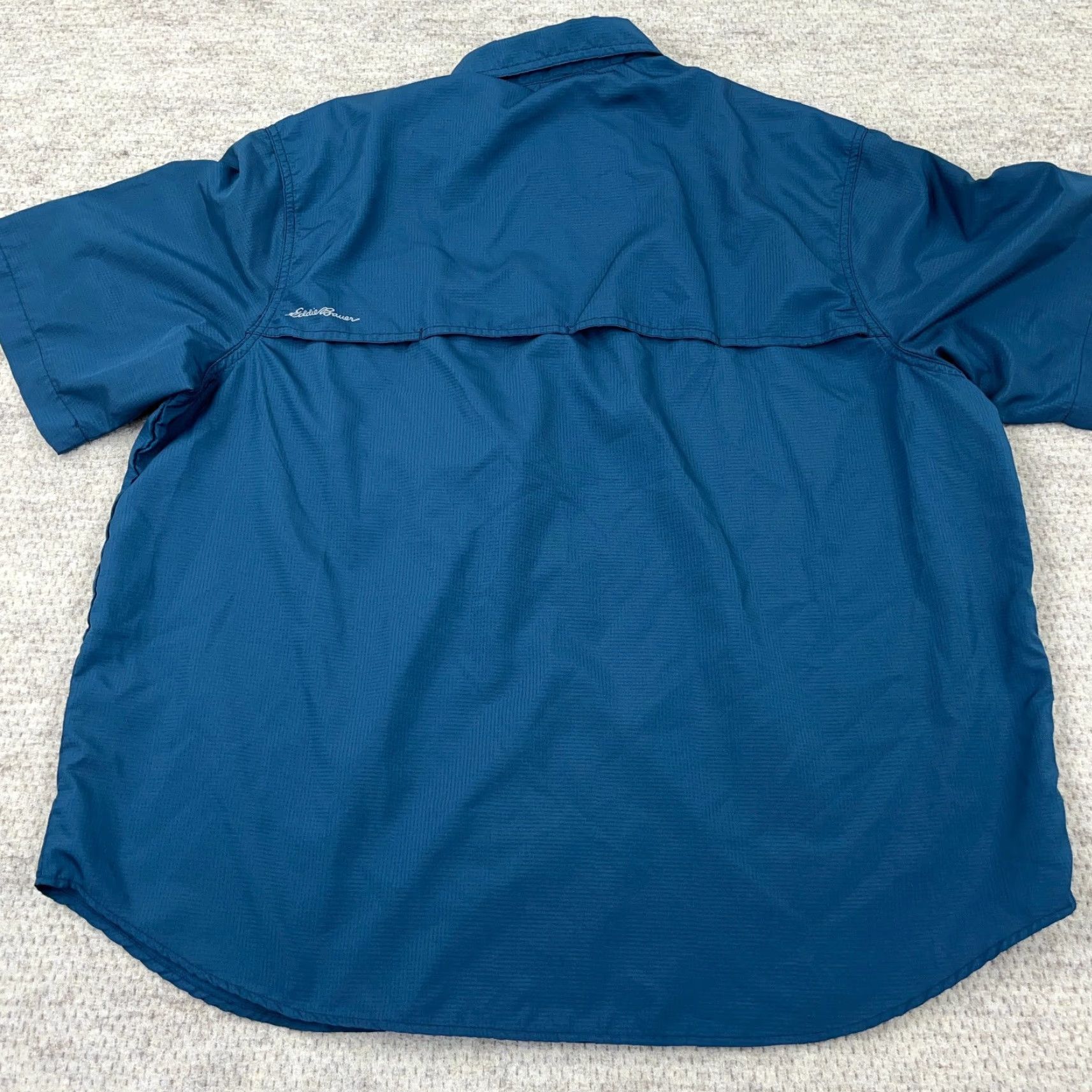 Eddie Bauer Eddie Bauer Shirt Men XXL Blue Button Up Camp Outdoors Performance Vented Aqua Size US XXL / EU 58 / 5 - 7 Thumbnail