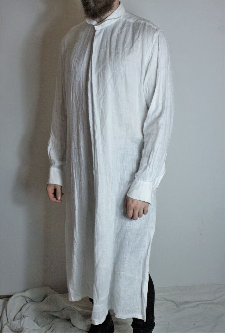 Yohji Yamamoto Yohji Yamamoto SS16 Replica (SS94) Long Linen Shirt Size US L / EU 52-54 / 3 - 3 Thumbnail