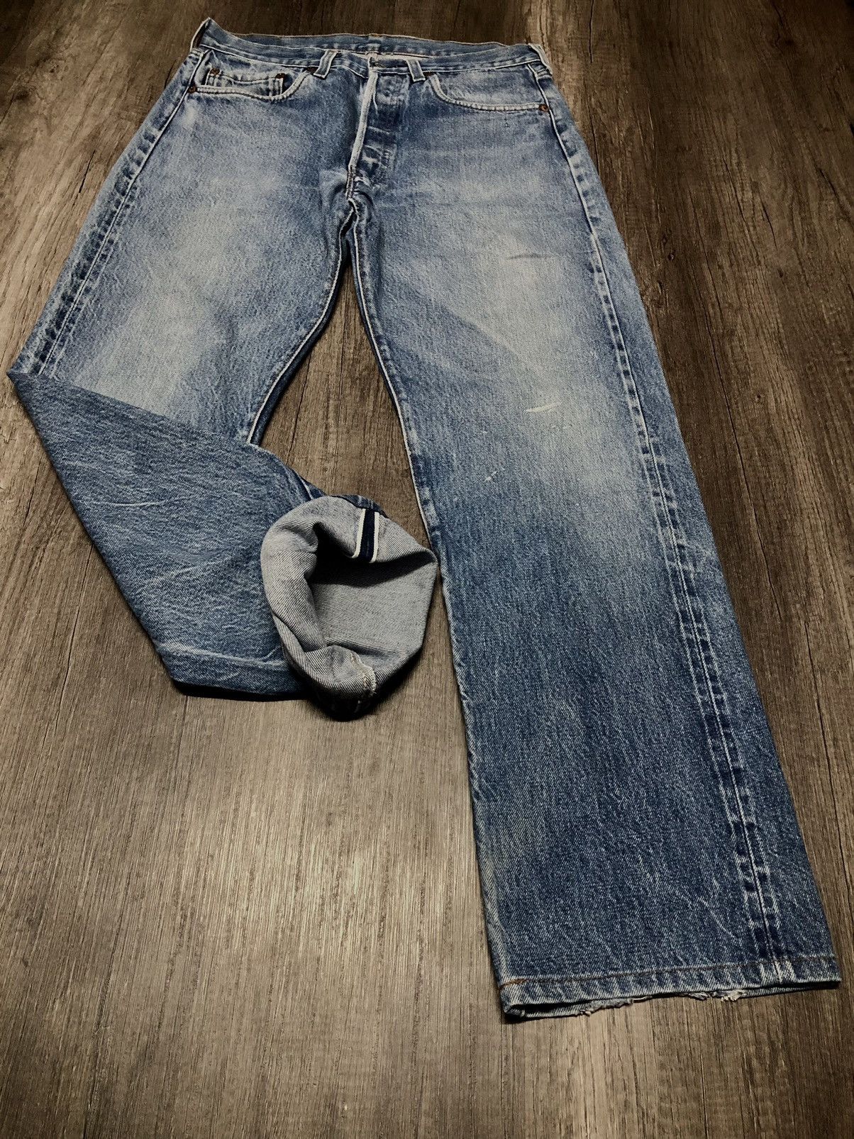 Levi's × Levi's Vintage Clothing Vintage Levi's button stamp 524 Rindem Selvedge Jeans Size US 30 / EU 46 - 2 Thumbnail