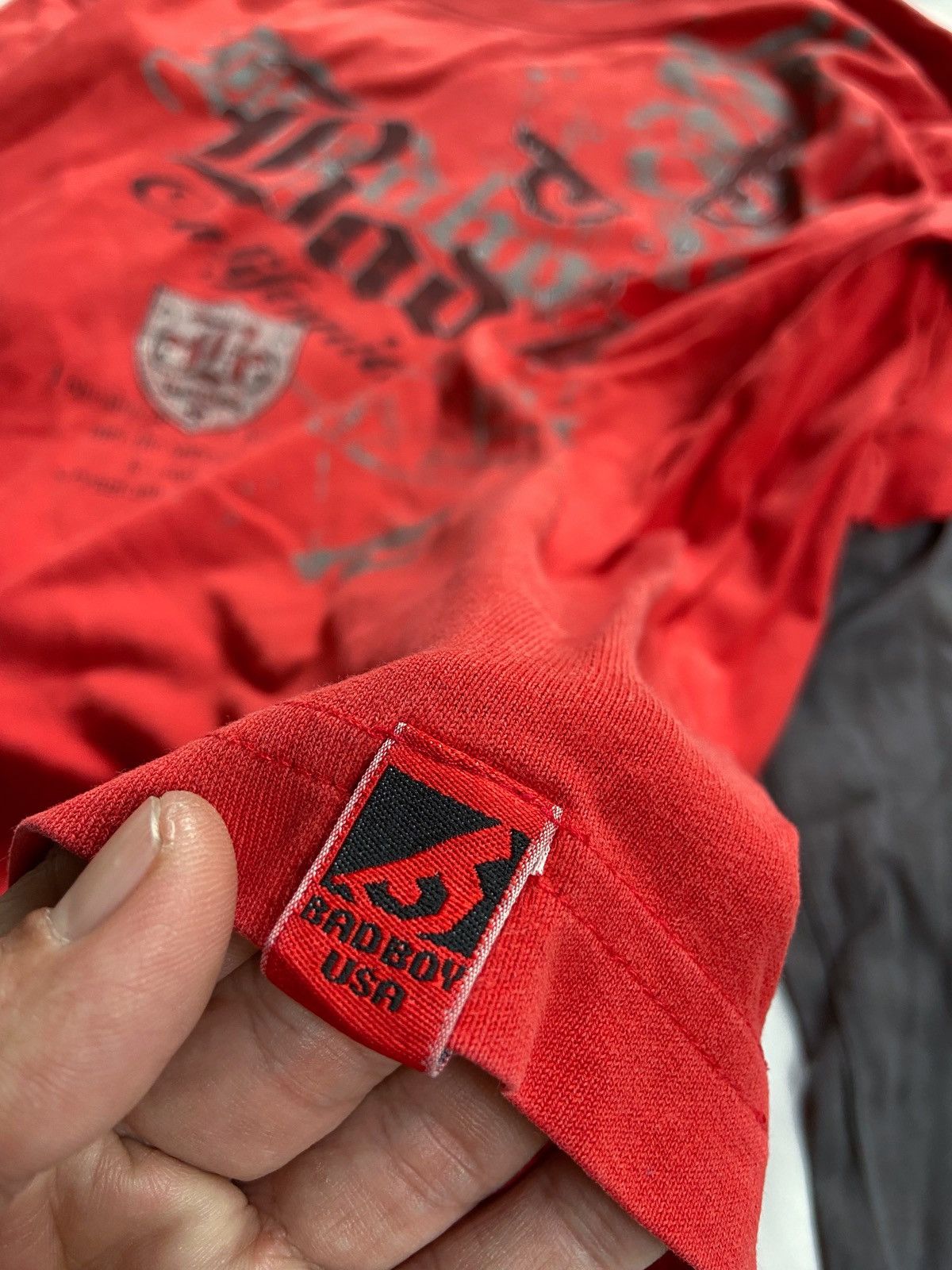 Japanese Brand BADBOY CALIFORNIA USA DOUBLE LAYER LONG SLEEVE Size US L / EU 52-54 / 3 - 10 Thumbnail