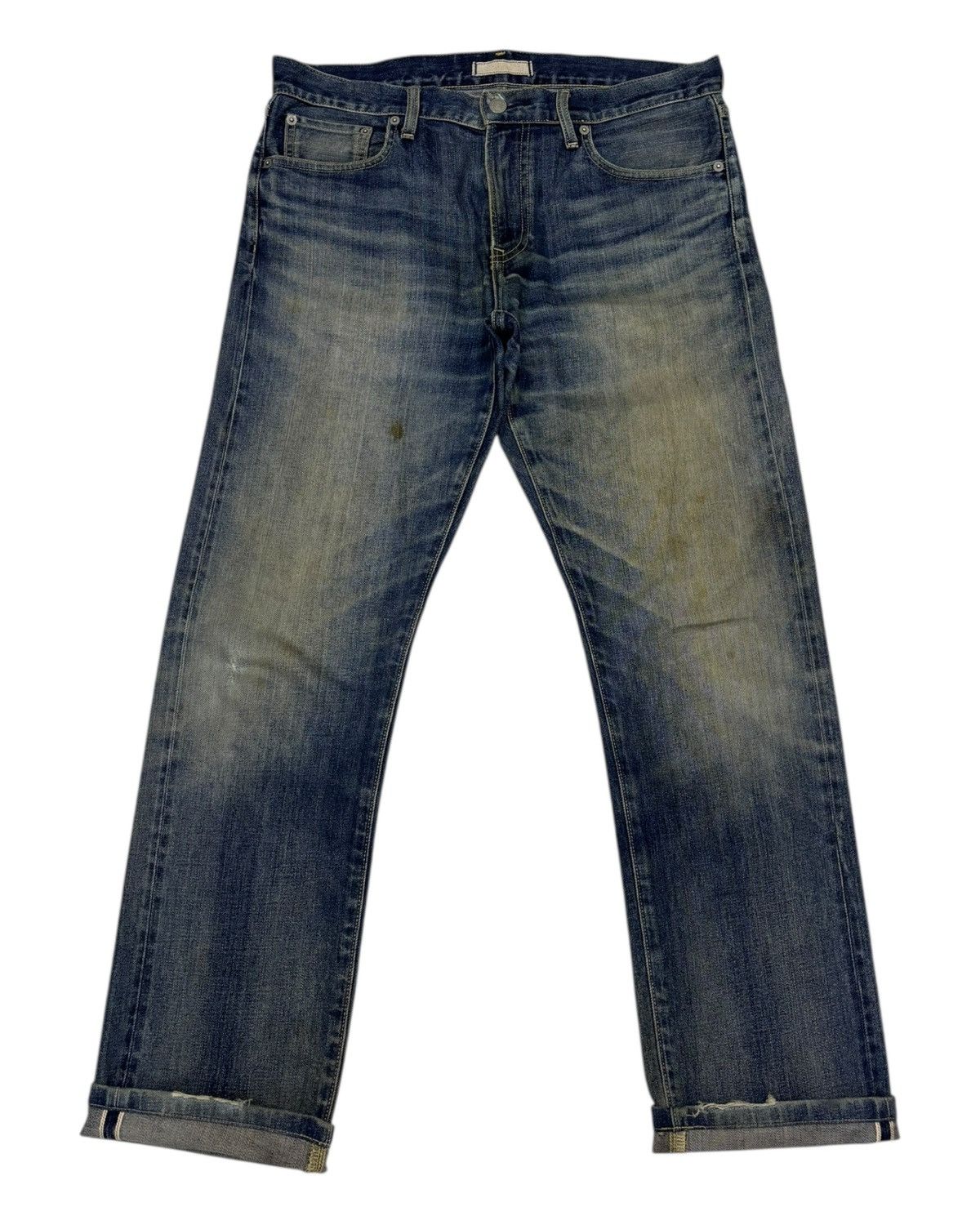 Japanese Brand × Undercover × Uniqlo VINTAGE MUD RUSTY SELVEDGE JEANS UNIQLO UNDERCOVER STYLE Size US 34 / EU 50 - 1 Thumbnail