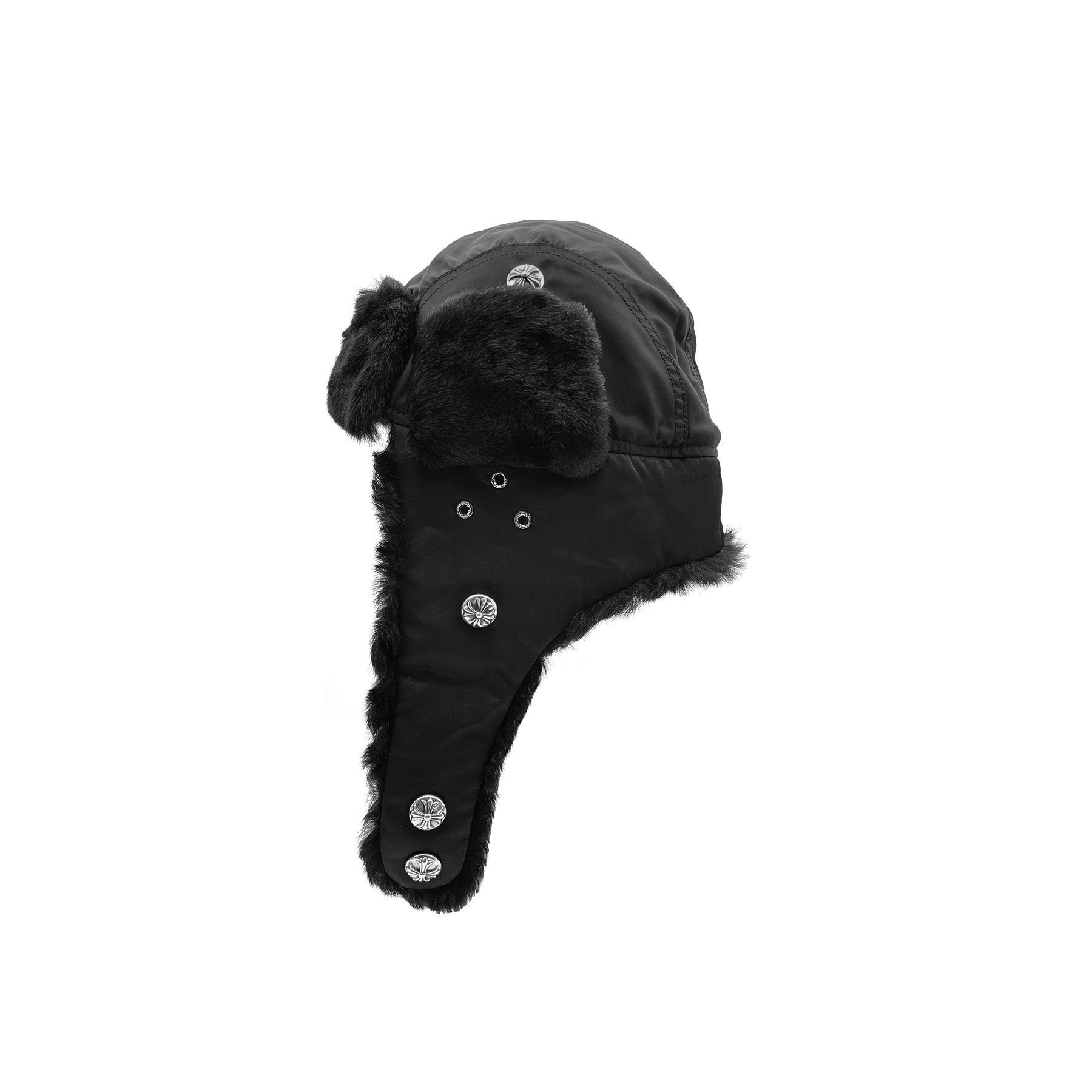 Chrome Hearts Chrome Hearts Black Trapper Hat Size ONE SIZE - 2 Thumbnail