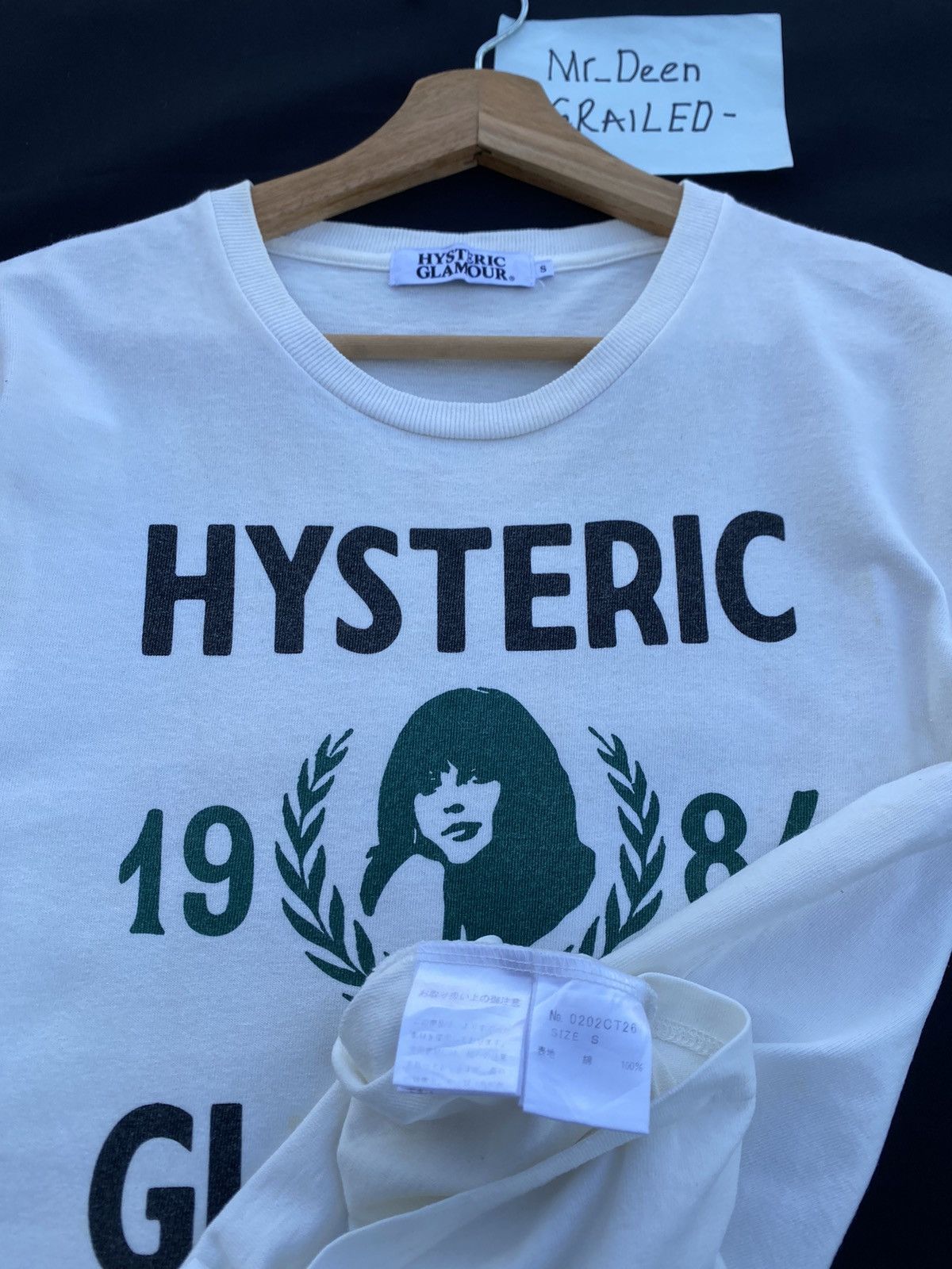 Hysteric Glamour Rare Hysteric Glamour 1984 Japanese Brand Tshirt Size US S / EU 44-46 / 1 - 10 Thumbnail
