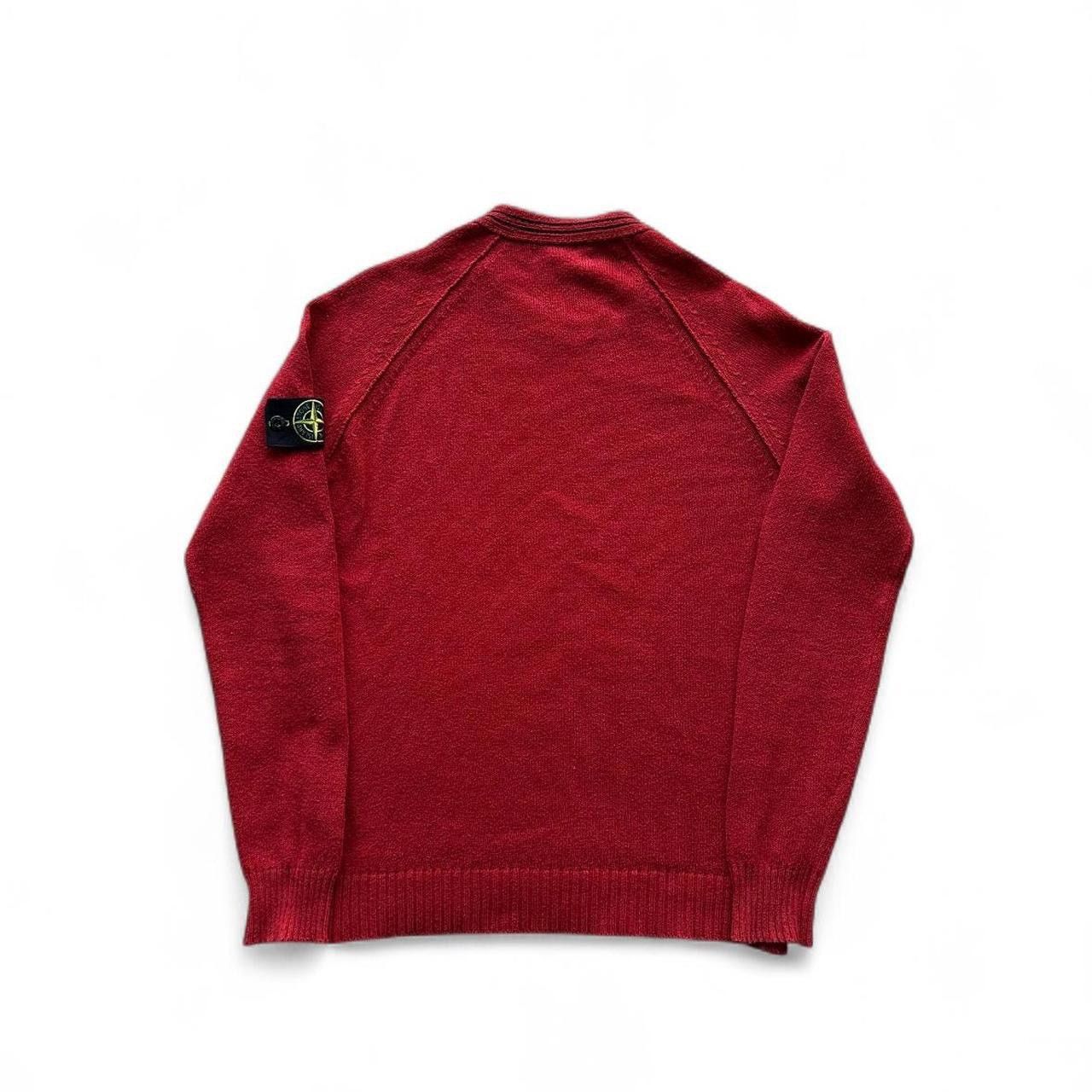 Stone Island Stone island red classic knit sweater Size US M / EU 48-50 / 2 - 2 Thumbnail