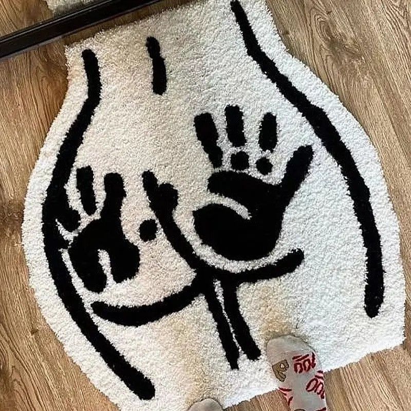 Vintage Ass Butt Carpet Soft Tufted Rug Size ONE SIZE - 1 Thumbnail