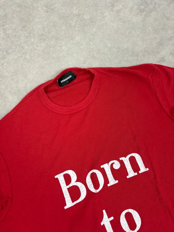 Dsquared2 AW2018 Dsquared2 Red Born To Ride T-Shirt Size US M / EU 48-50 / 2 - 5 Thumbnail