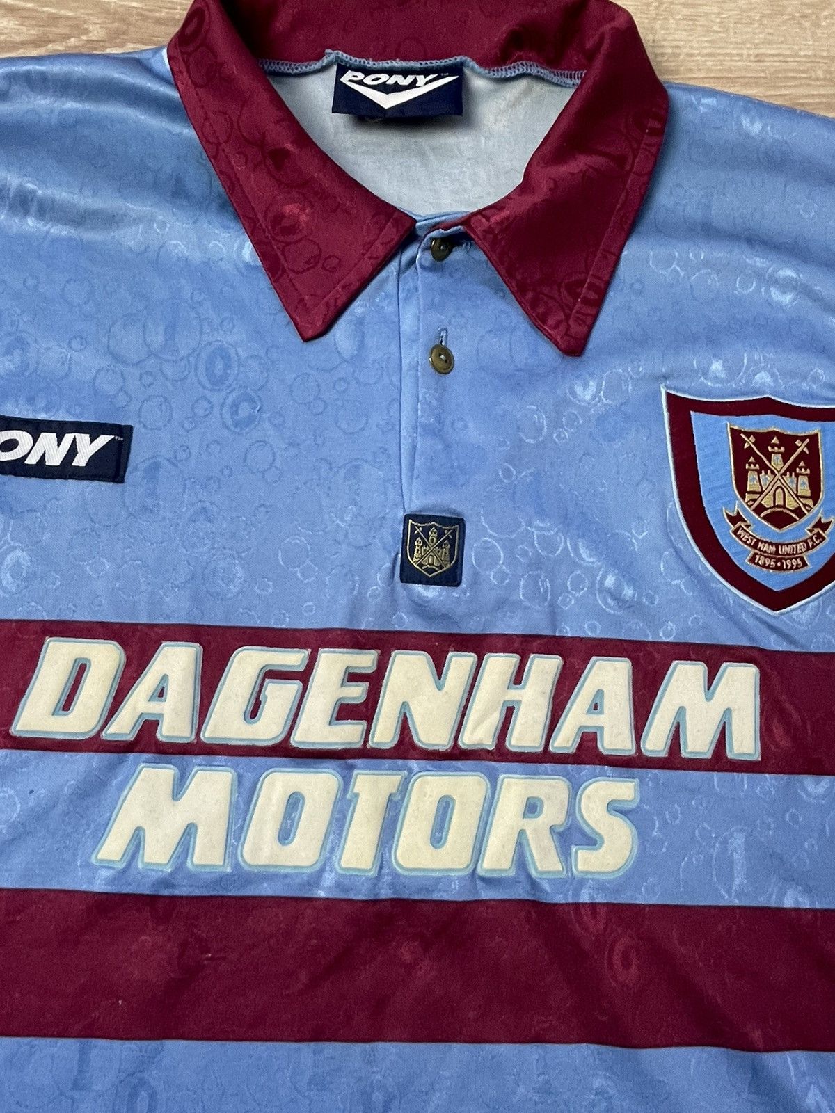 PONY WEST HAM UNITED 1995-1997 AWAY FOOTBAL SHIRT SOCCER PONY xxl Size US XXL / EU 58 / 5 - 5 Thumbnail