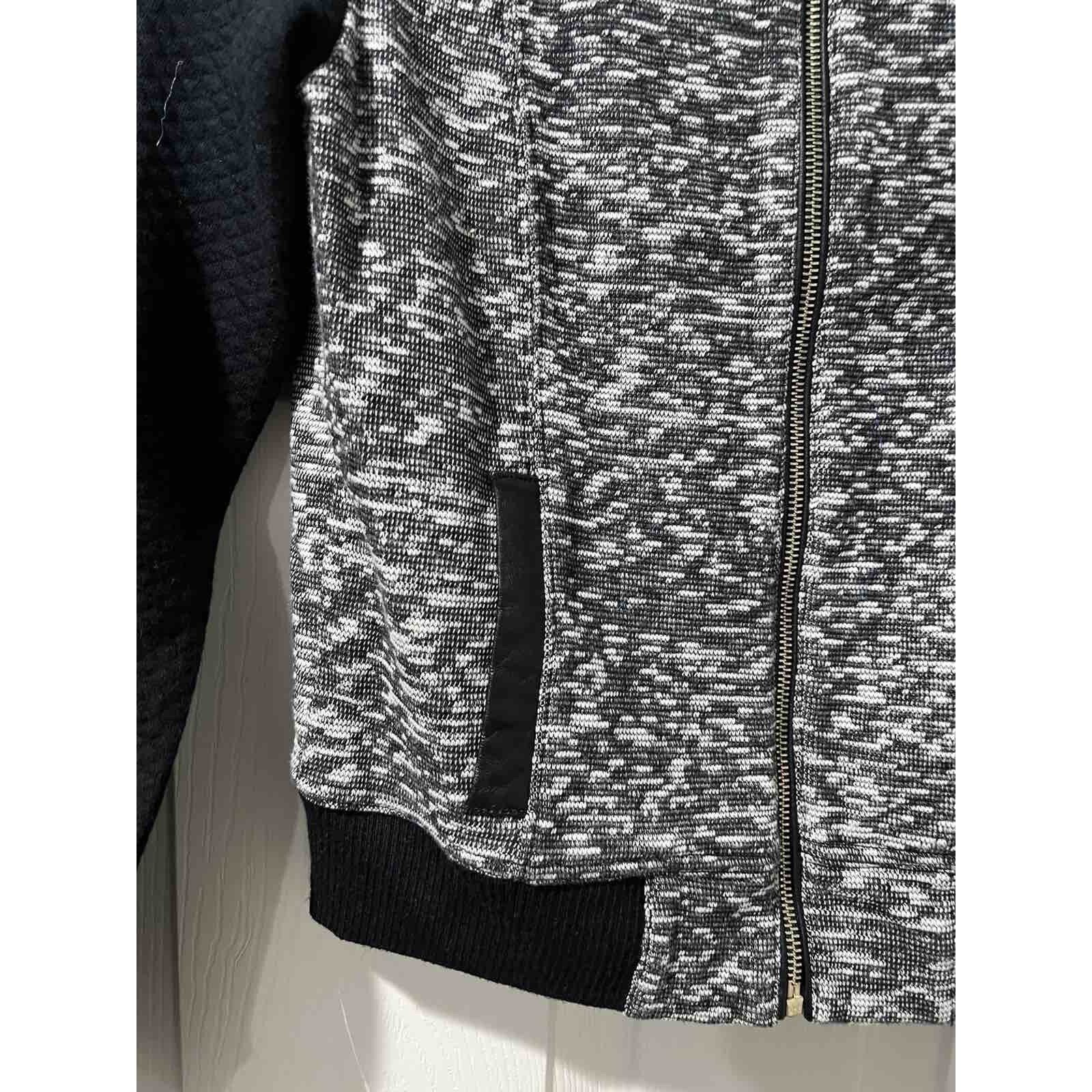 Club Monaco Club Monaco Wool Knit Bomber Jacket Zip Front XS A001623 Size XS / US 0-2 / IT 36-38 - 5 Thumbnail