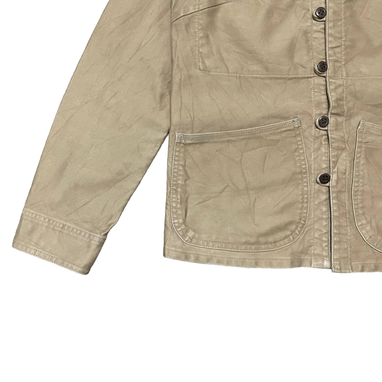 Japanese Brand Vintage Gowest Yellow Division Collarless Jacket Size US S / EU 44-46 / 1 - 3 Thumbnail