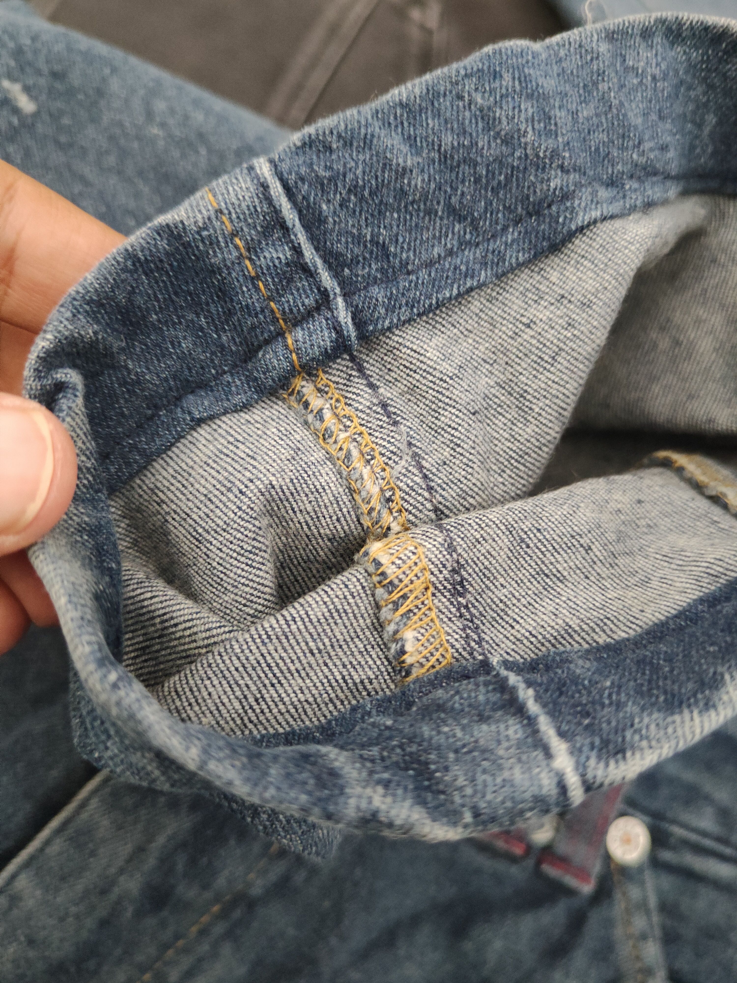 Japanese Brand FieldCore Distressed Ripped cargo denim Jeans #W1861 Size US 30 / EU 46 - 12 Thumbnail