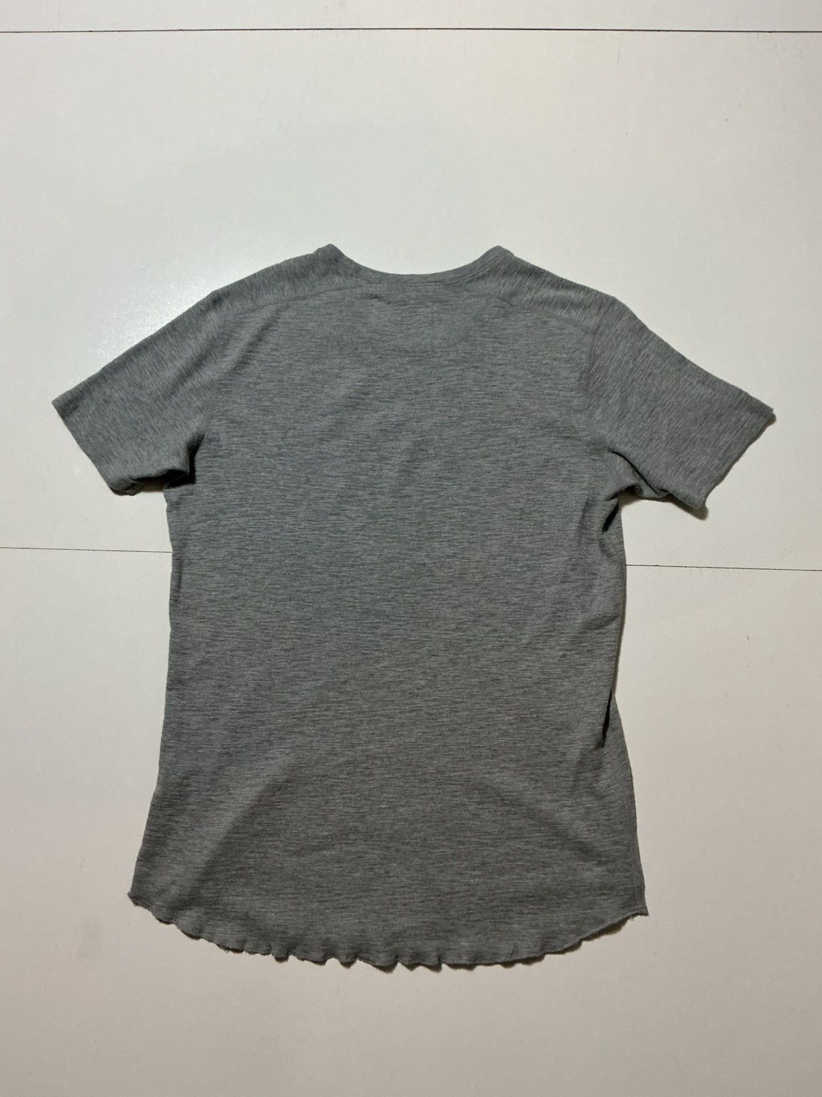 Wings + Horns Wings + Horns Heather Gray Textured Curved Hem T-Shirt Size US M / EU 48-50 / 2 - 2 Thumbnail