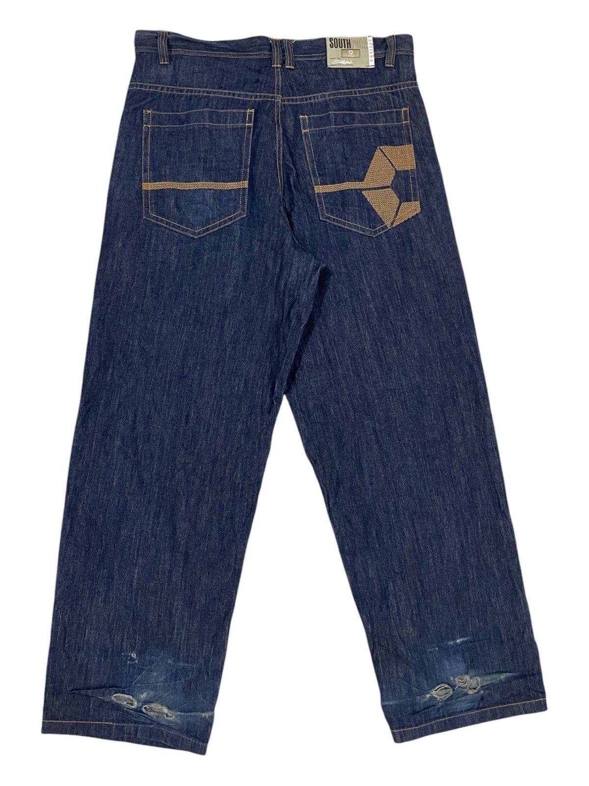 Fubu × JNCO × Southpole Y2K SouthPole Embroidery Pockets Super Baggy Jeans Denim Size US 40 / EU 56 - 1 Thumbnail