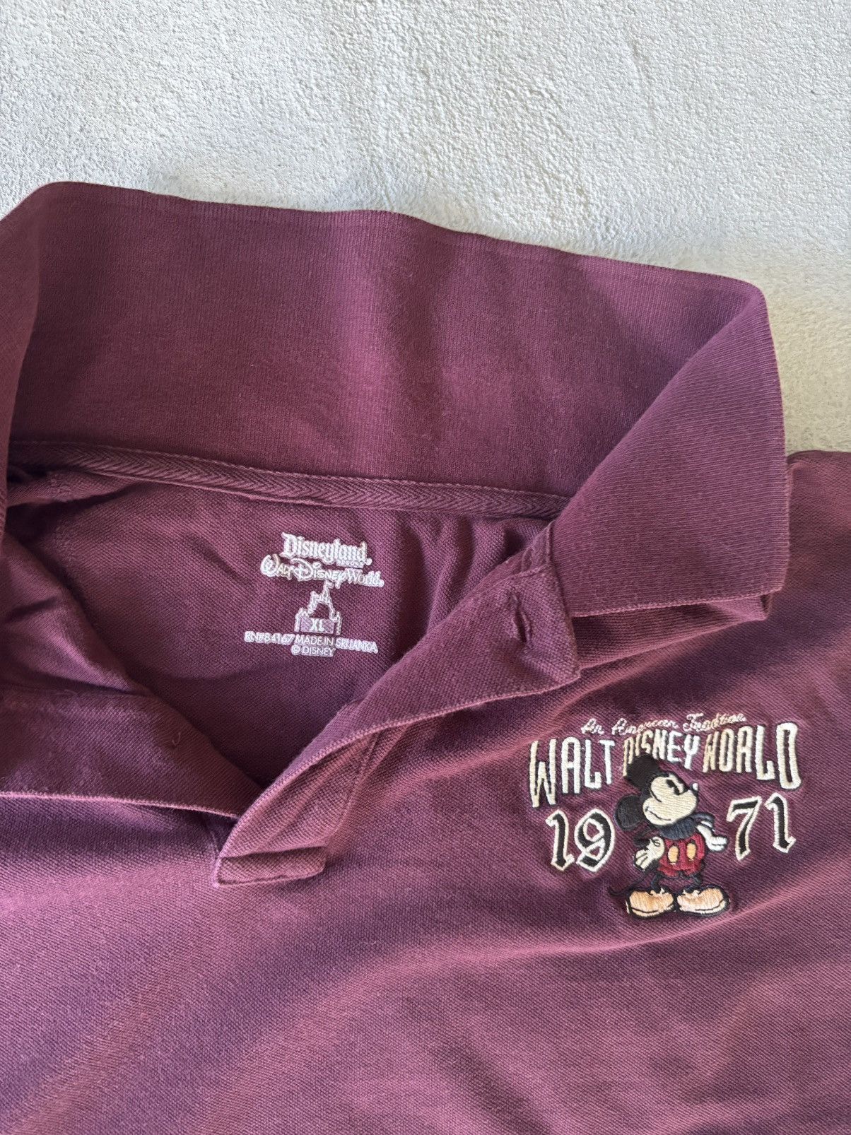 Disney Walt Disney World Polo Shirt from 1971 Size US XL / EU 56 / 4 - 3 Thumbnail