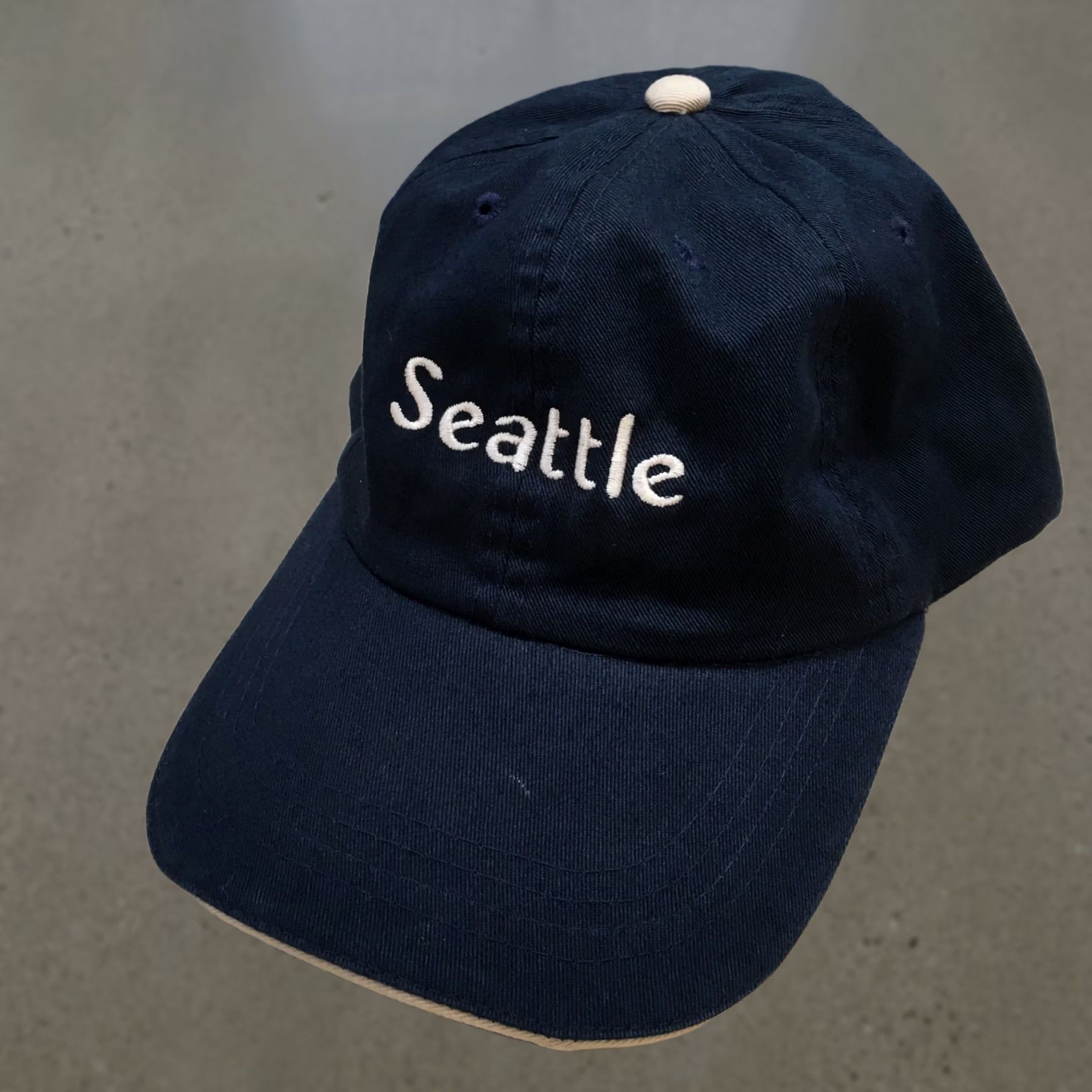 Vintage Kee & Ed Baseball Hat Mens Blue One Size Curved Brim Embroidered Logo Seattle Size ONE SIZE - 1 Thumbnail