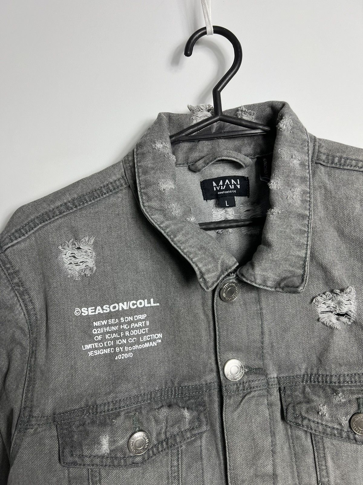 Vintage Jacket Man Skull Fire 2020 Size US L / EU 52-54 / 3 - 3 Thumbnail