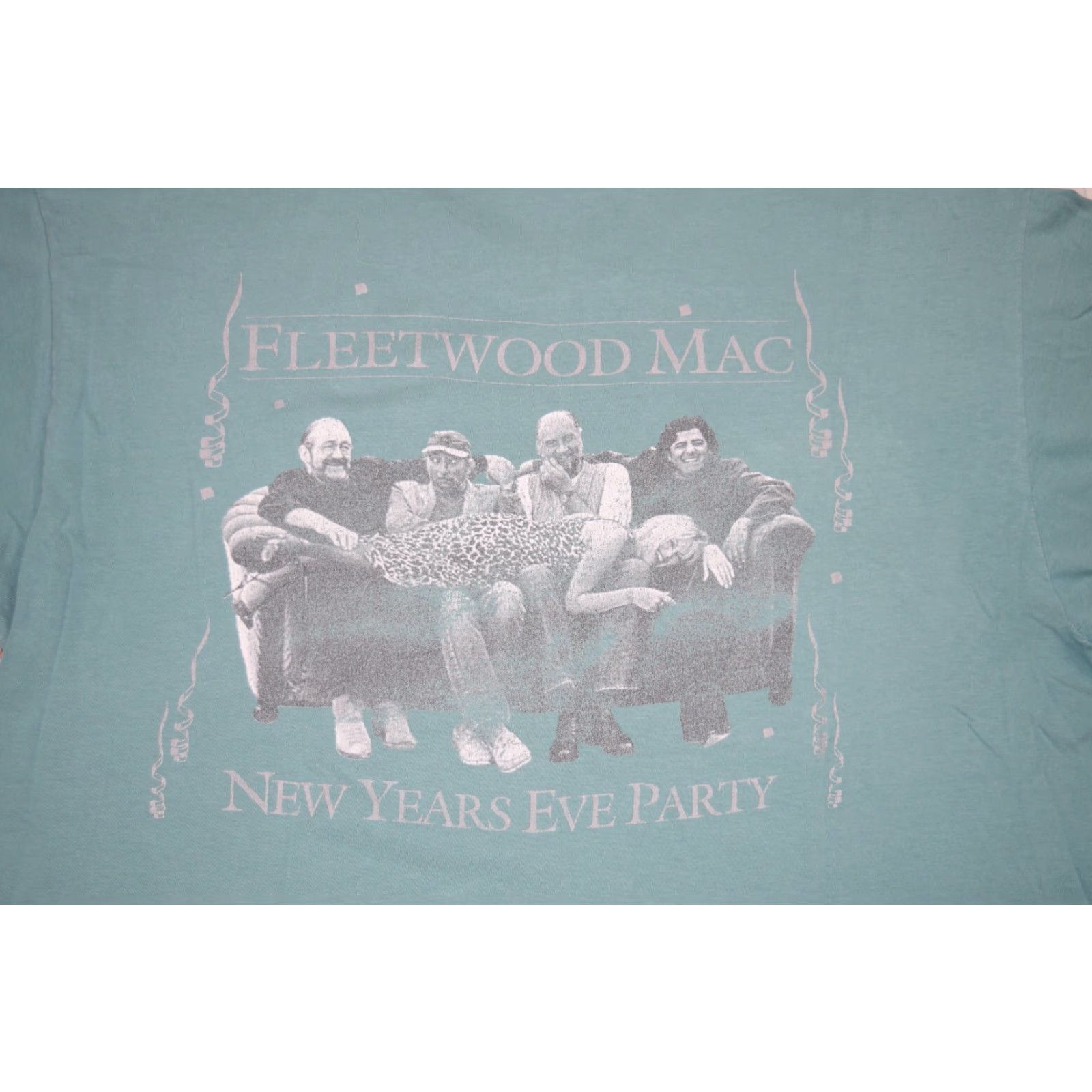 Hanes Vintage Fleetwood Mac New Year's Eve Las Vegas T-Shirt Men XL Blue 90s Stevie Nicks Concert Rock Logo Size US XL / EU 56 / 4 - 7 Thumbnail