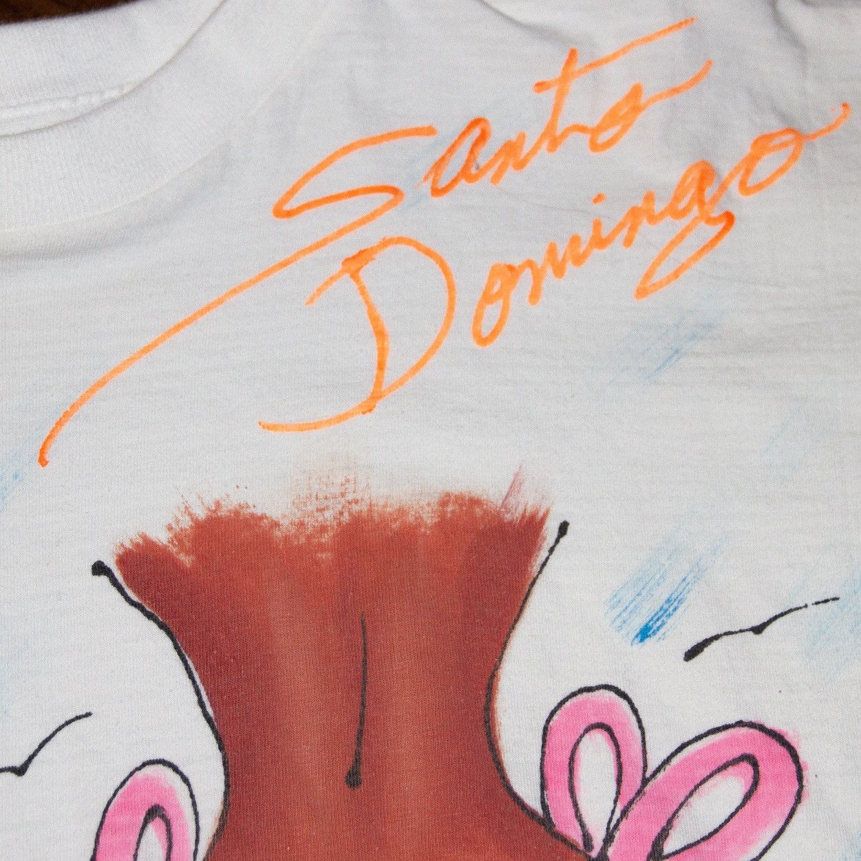Vintage Vintage Hand-Drawn Santos Domingo Bikini Tee Size US XL / EU 56 / 4 - 3 Thumbnail