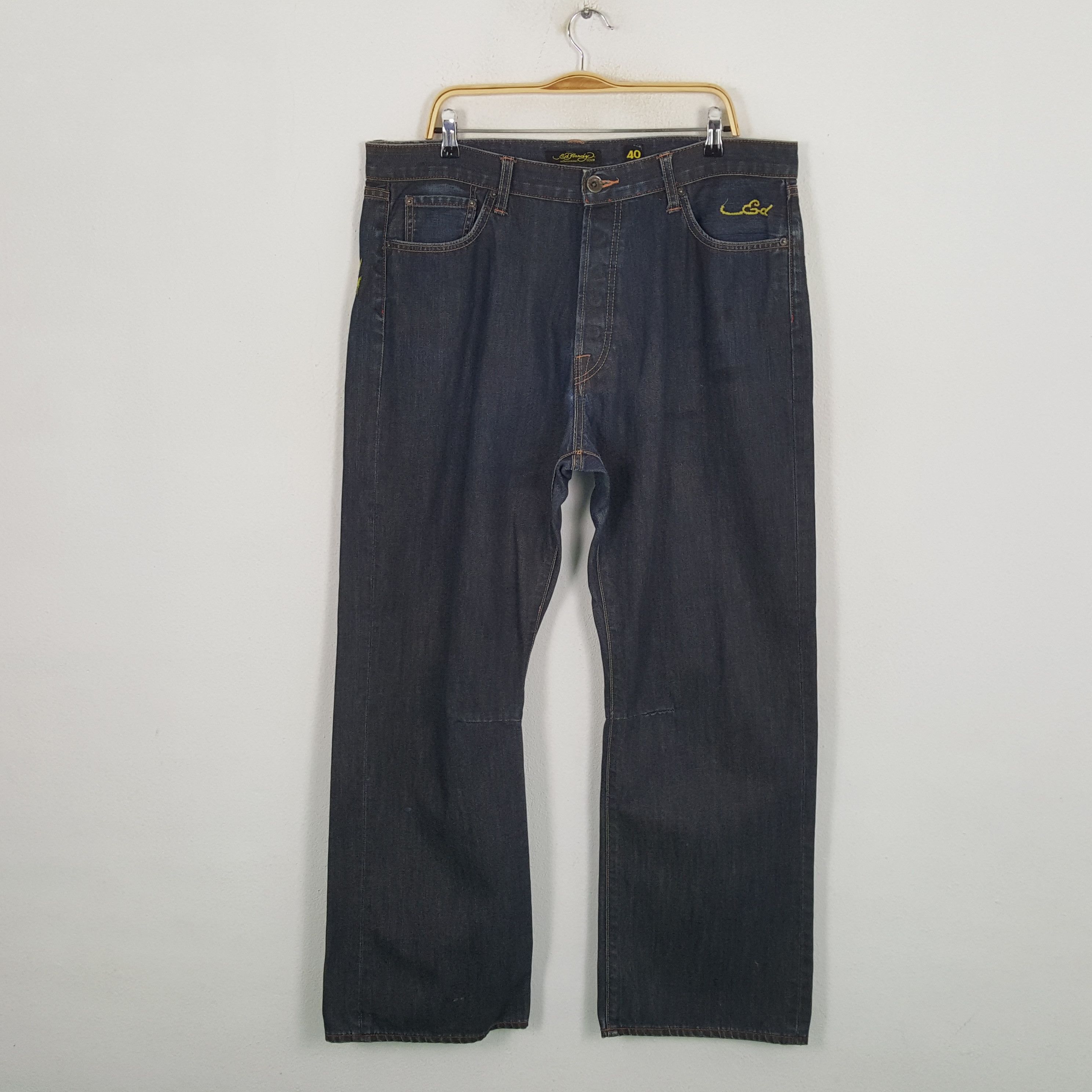 Christian Audigier × Ed Hardy × Vintage Vintage ED HARDY By Christian Audigier Designer Denim Jeans Size US 39 - 4 Thumbnail