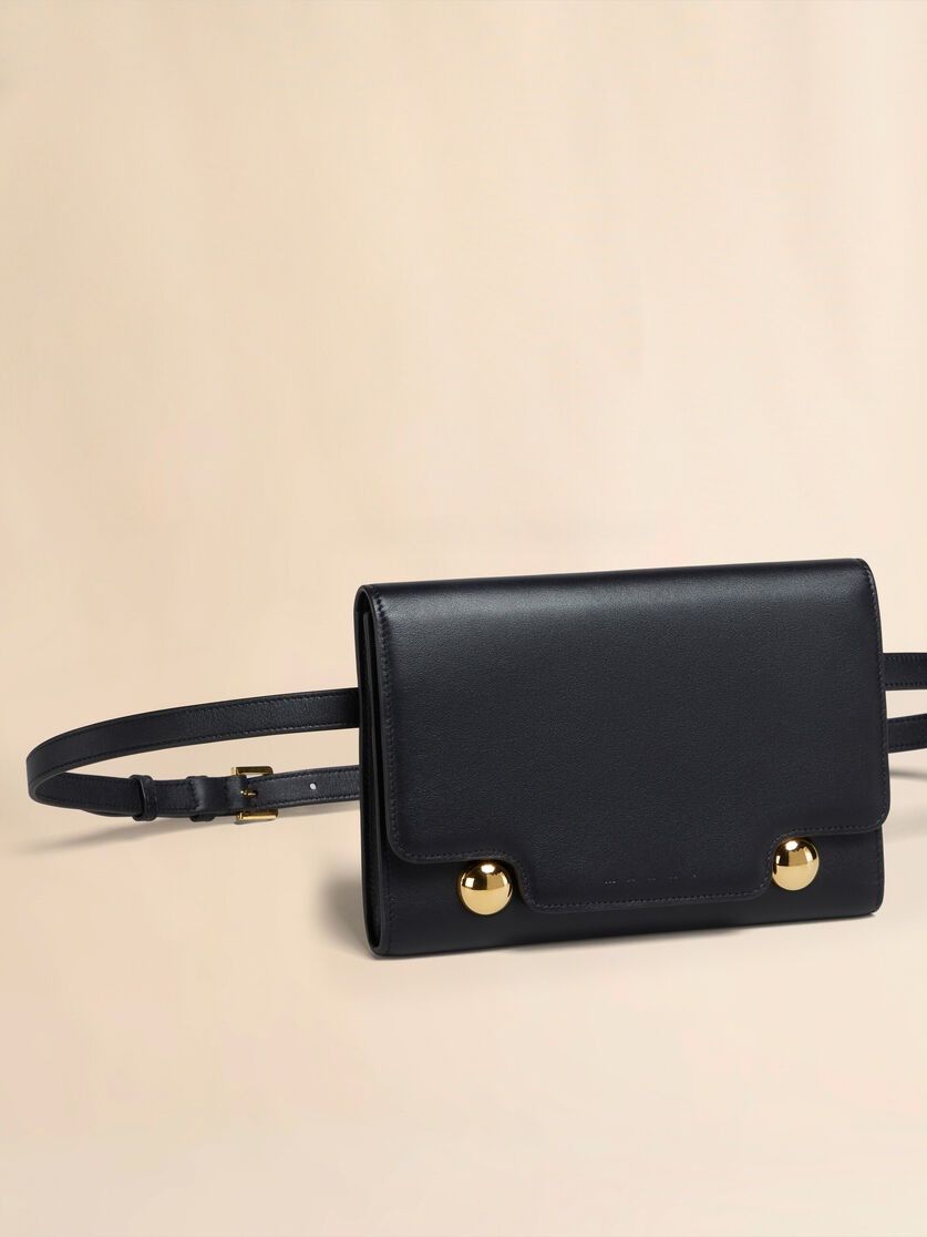 Marni o1w1db11125 Size :OS /Leather Trunkaroo Bum Bag in Black Size ONE SIZE - 2 Thumbnail