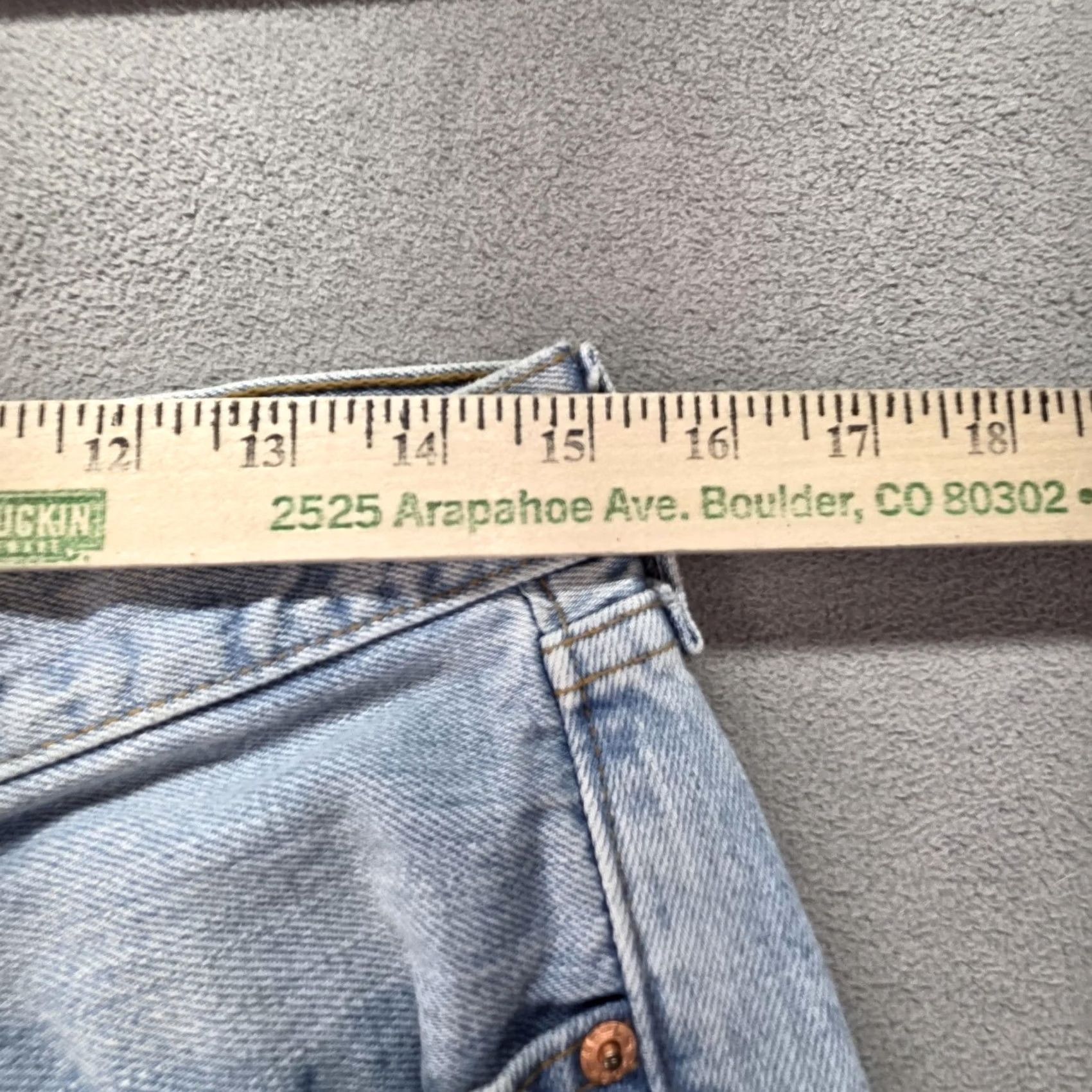 Levi's VTG Levi's 501 Jeans Mens Light Blue Straight Button Fly 30x29 Denim United States 501 Fits 30 Mens жил Size US 30 / EU 46 - 3 Thumbnail