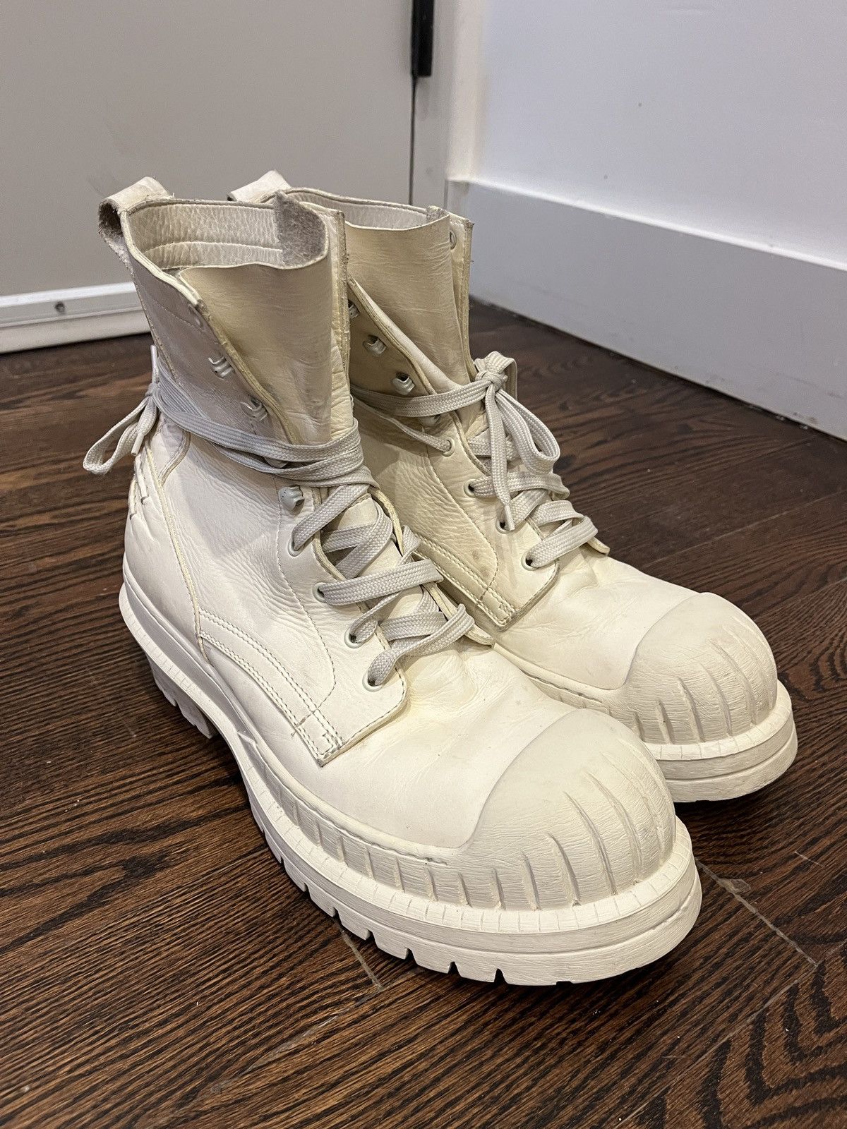 Acne Studios Leather Trooper Boots (unisex)