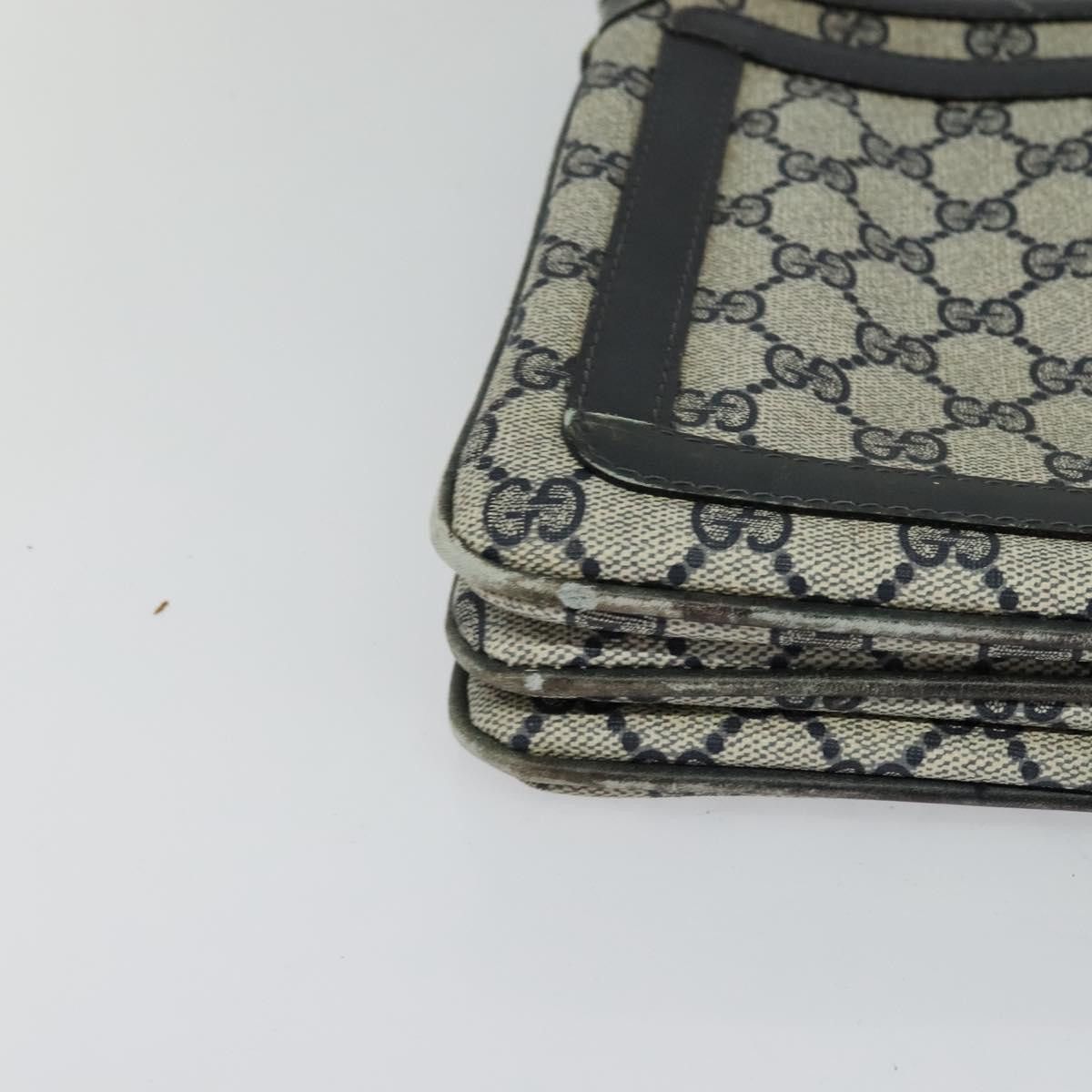 Gucci GUCCI GG Supreme Sherry Line Shoulder Bag Pvc Navy Gold Red Size ONE SIZE - 10 Thumbnail